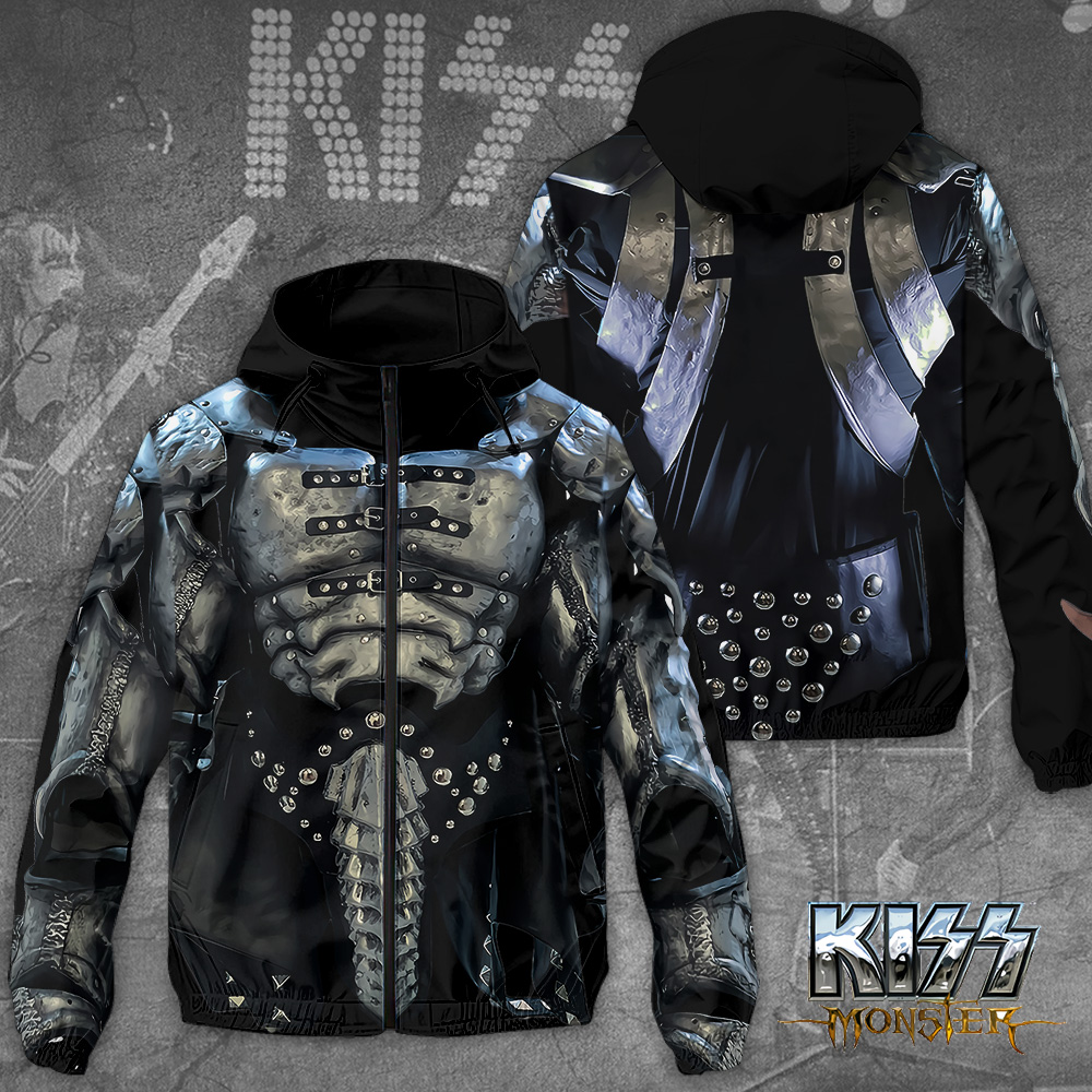 Kiss Band Music Style Windbreaker Jacket For Fans