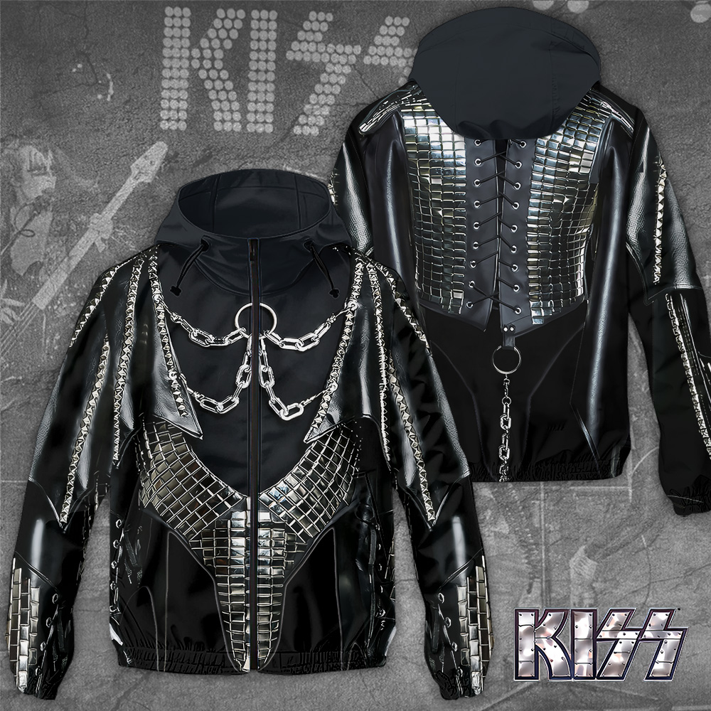 Kiss Band Music Style Windbreaker Jacket For Fans