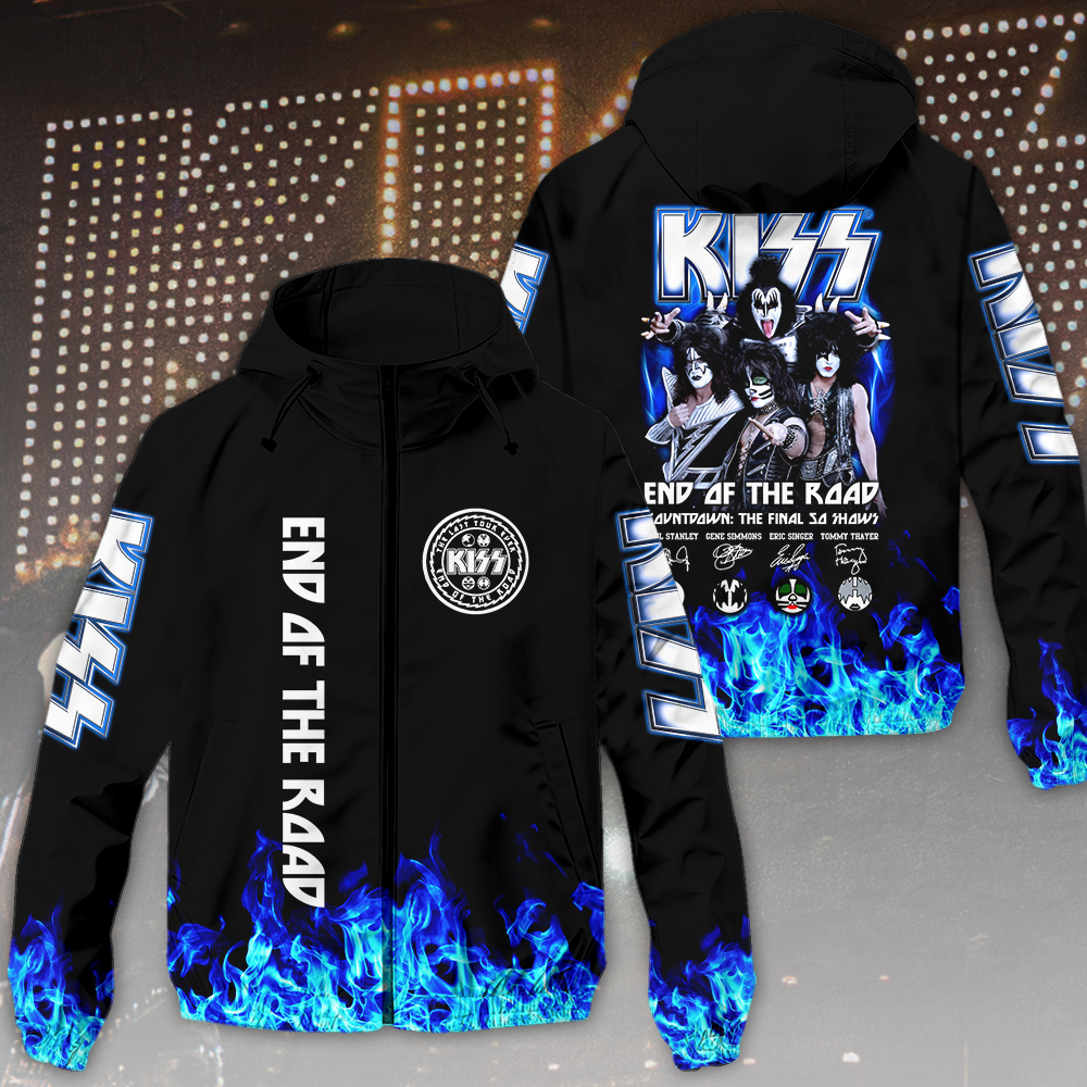 Kiss Band Music Style Windbreaker Jacket For Fans