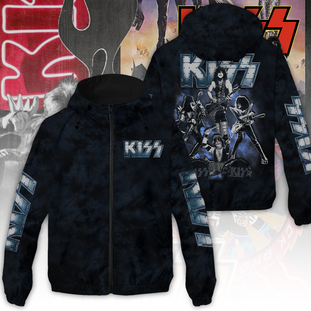 Kiss Band Music Style Windbreaker Jacket For Fans