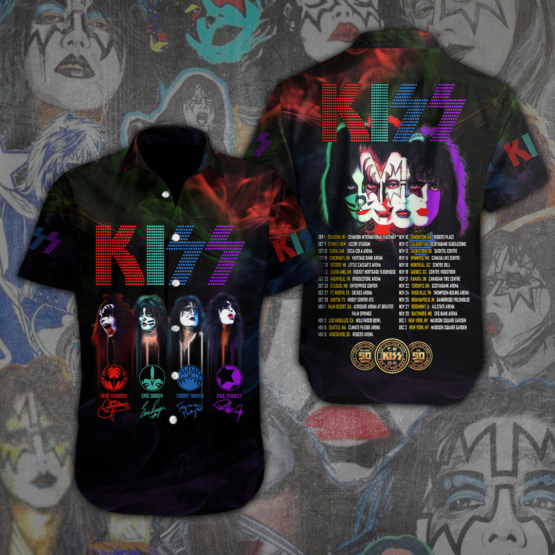 Kiss Music Hawaiian Shirt Gifts For Fans