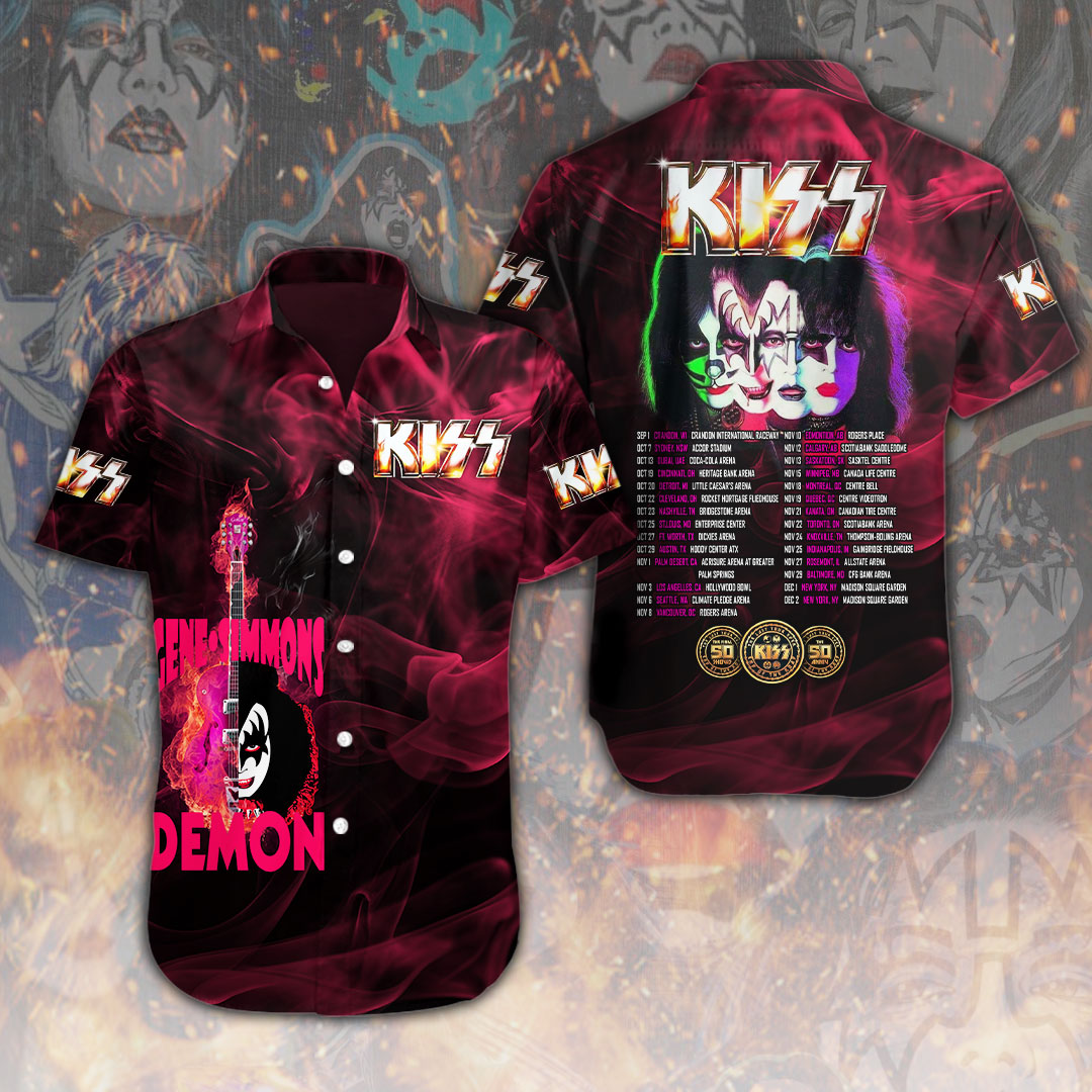 Kiss Music Hawaiian Shirt Gifts For Fans