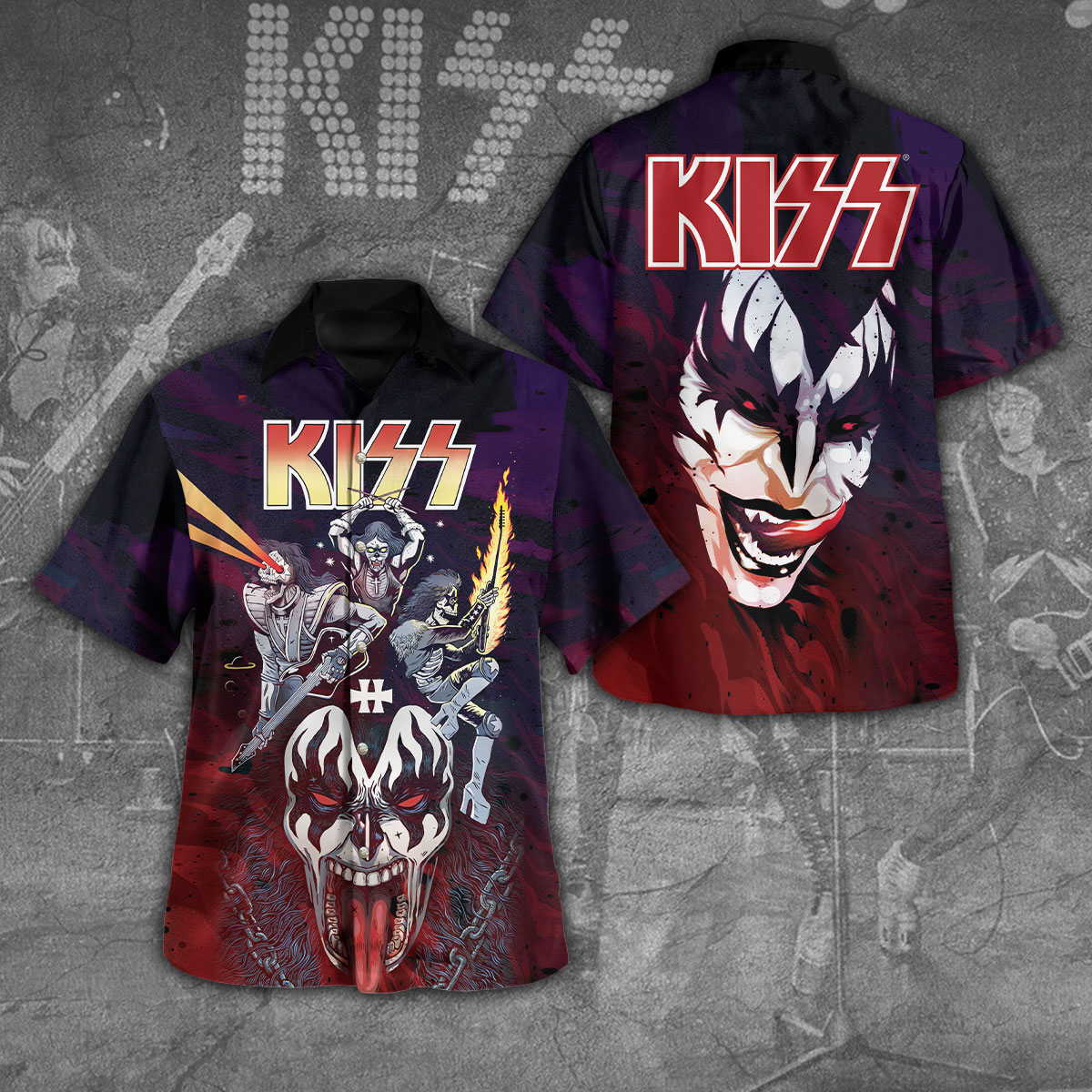 Kiss Music Hawaiian Shirt Gifts For Fans