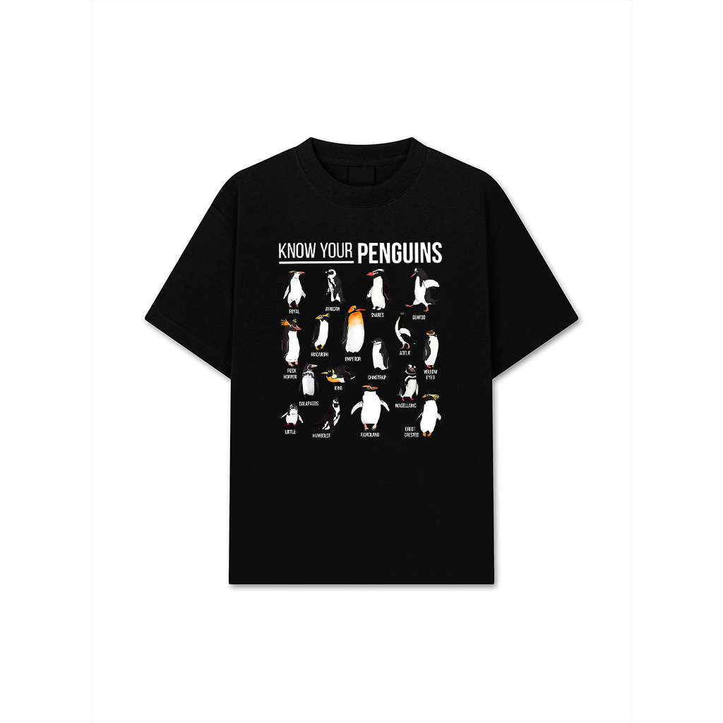 Know Your Penguins Types Of Penguins Sea Animal Lover T-Shirt