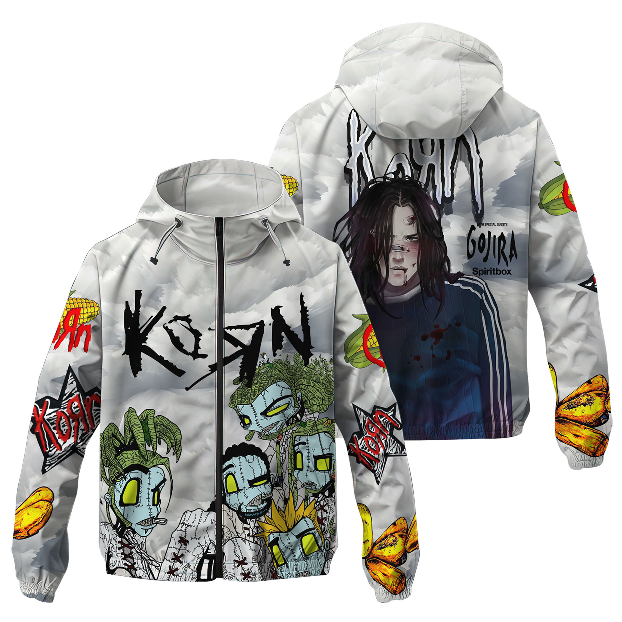 Korn Music Windbreaker Outdoor Jacket