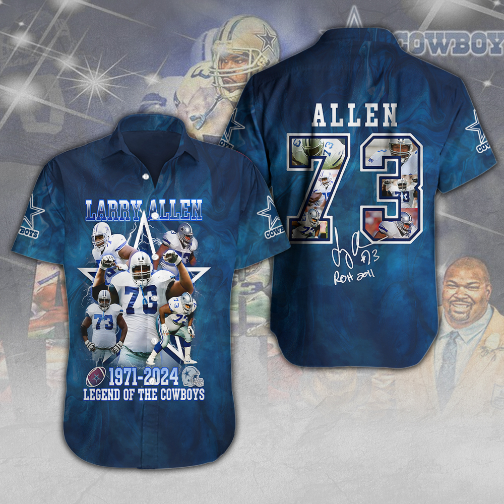 Larry Allen X Dallas Cowboys NFL Hawaiian Shirt Gifts For Fans
