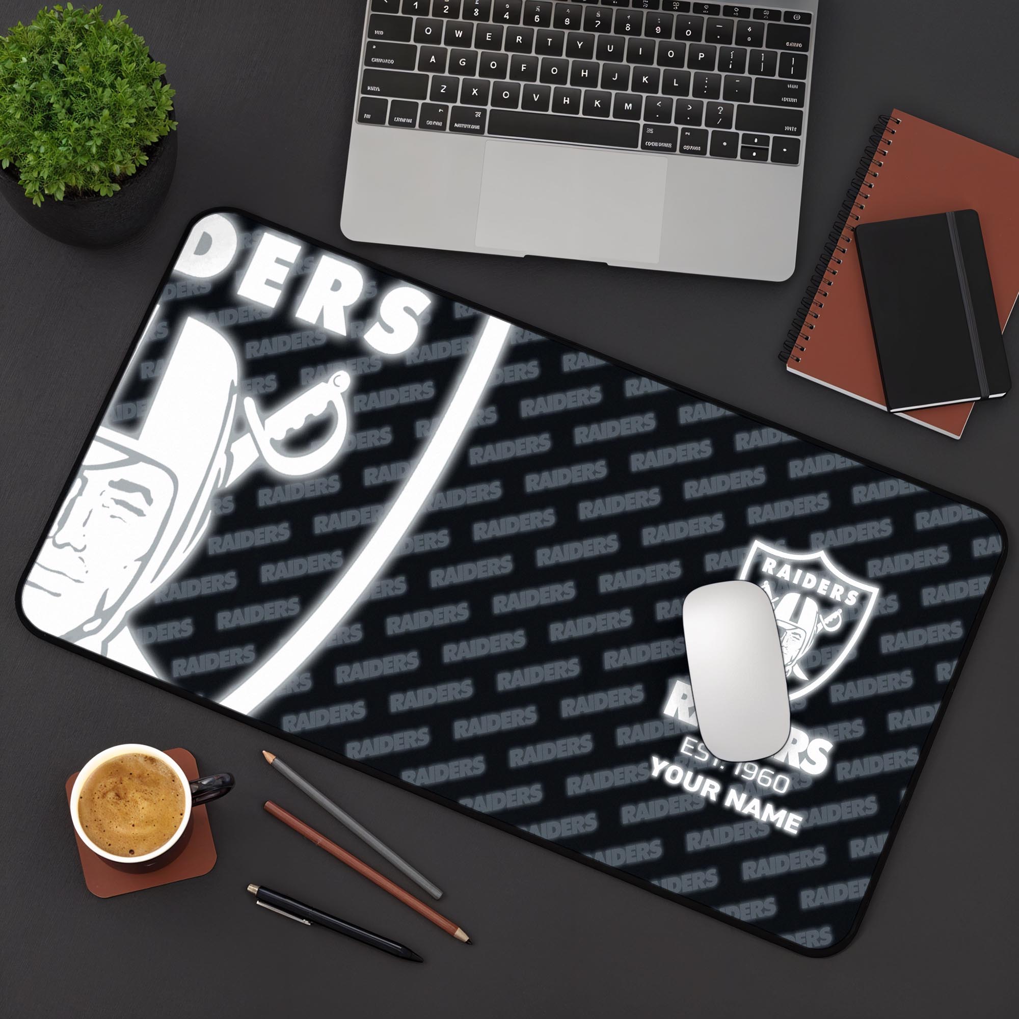 Las Vegas Raiders 2025 Version Mouse Pad Custom Printed, Sport Team Mouse Pad, Sport Gift For Fans