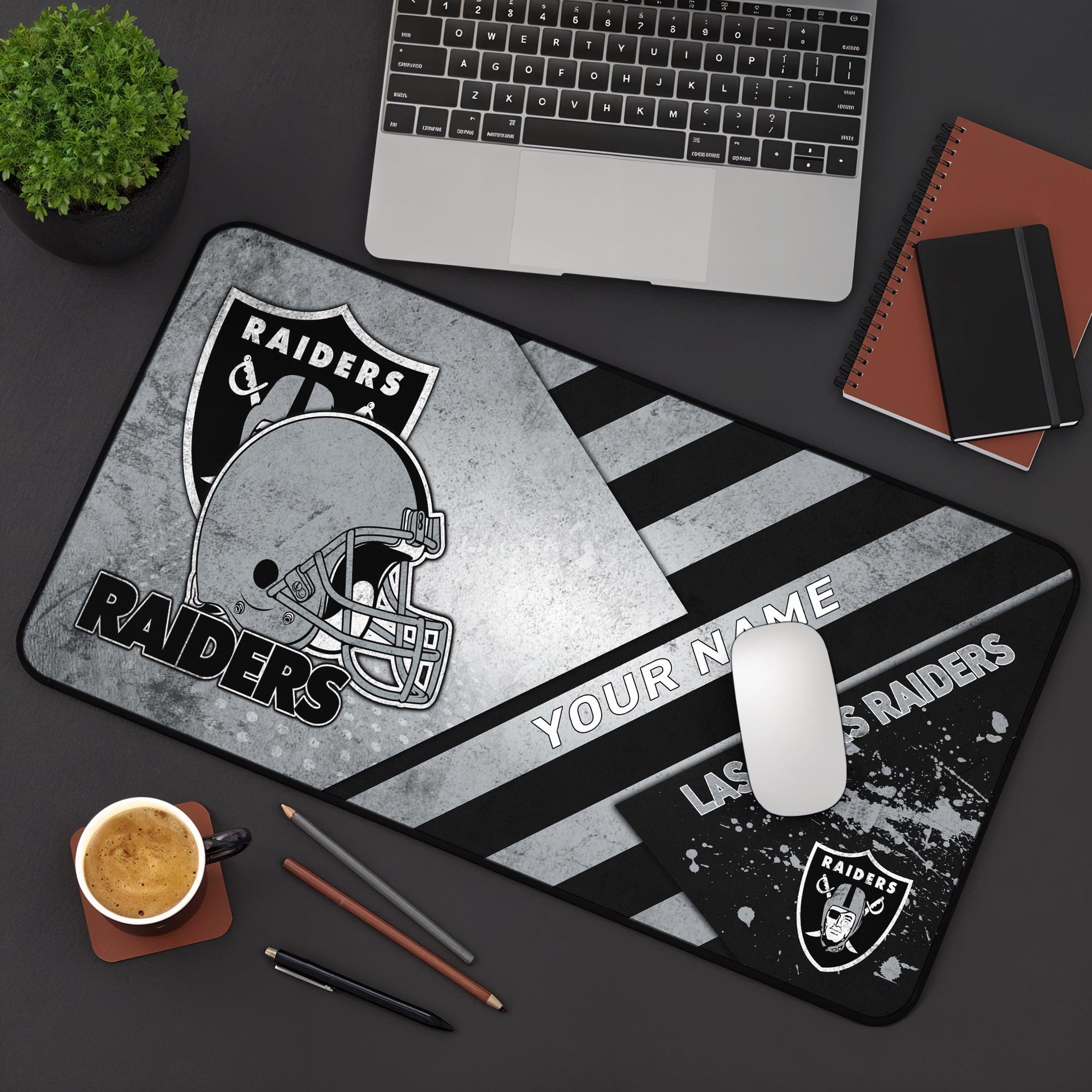 Las Vegas Raiders 2025 Version Mouse Pad Custom Printed, Sport Team Mouse Pad, Sport Gift For Fans