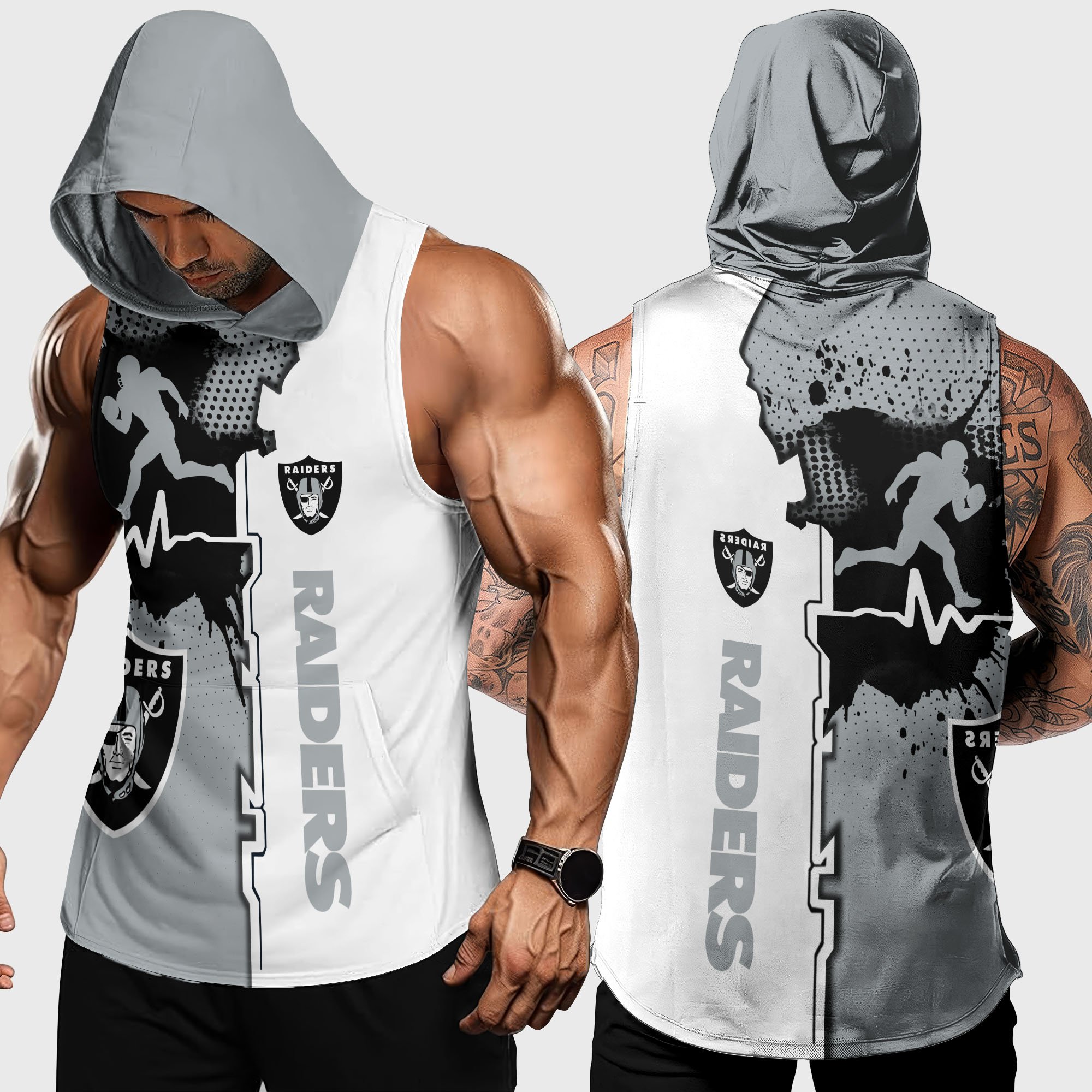 Las Vegas Raiders Hoodie Tanktop Custom Your Name, Football Team Hoodie Tanktop, Gift For Football Lovers