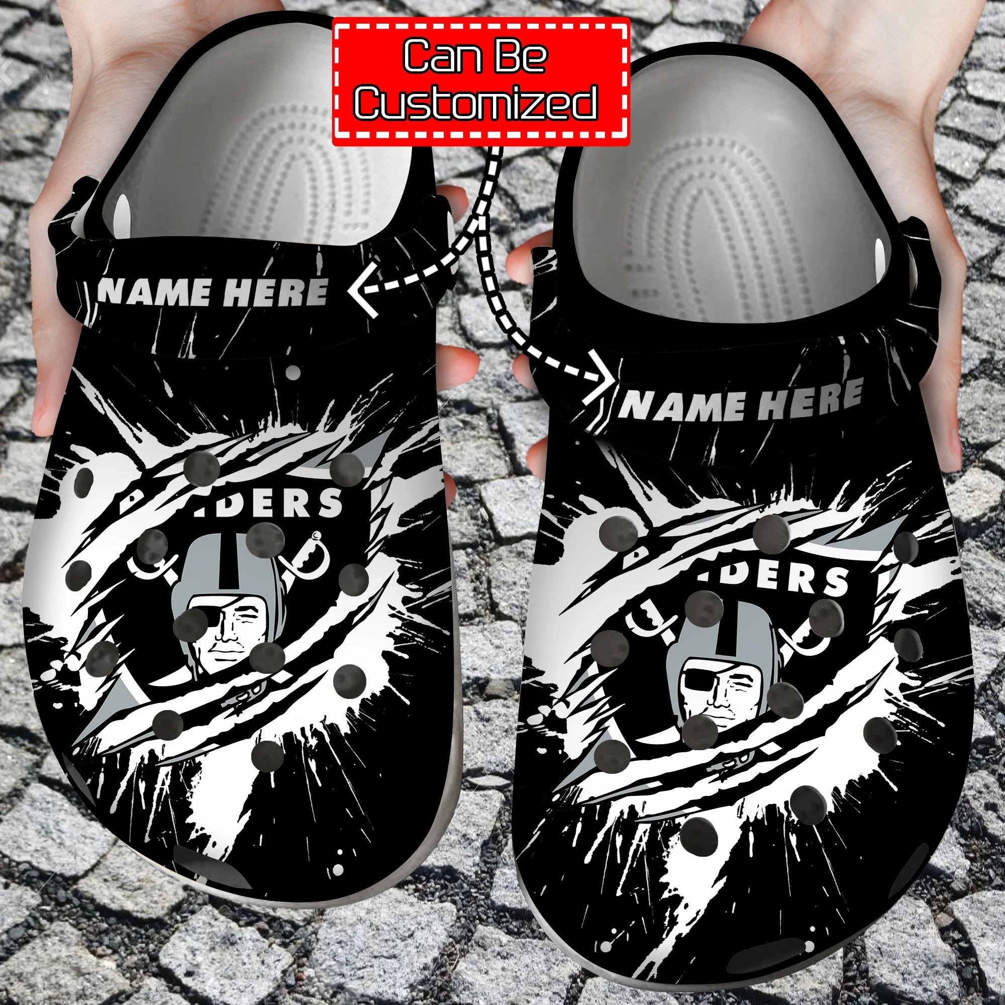 Las Vegas Raiders Personalized Limited Clog BG06