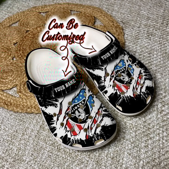 Las Vegas Raiders Personalized Limited Clog BG237