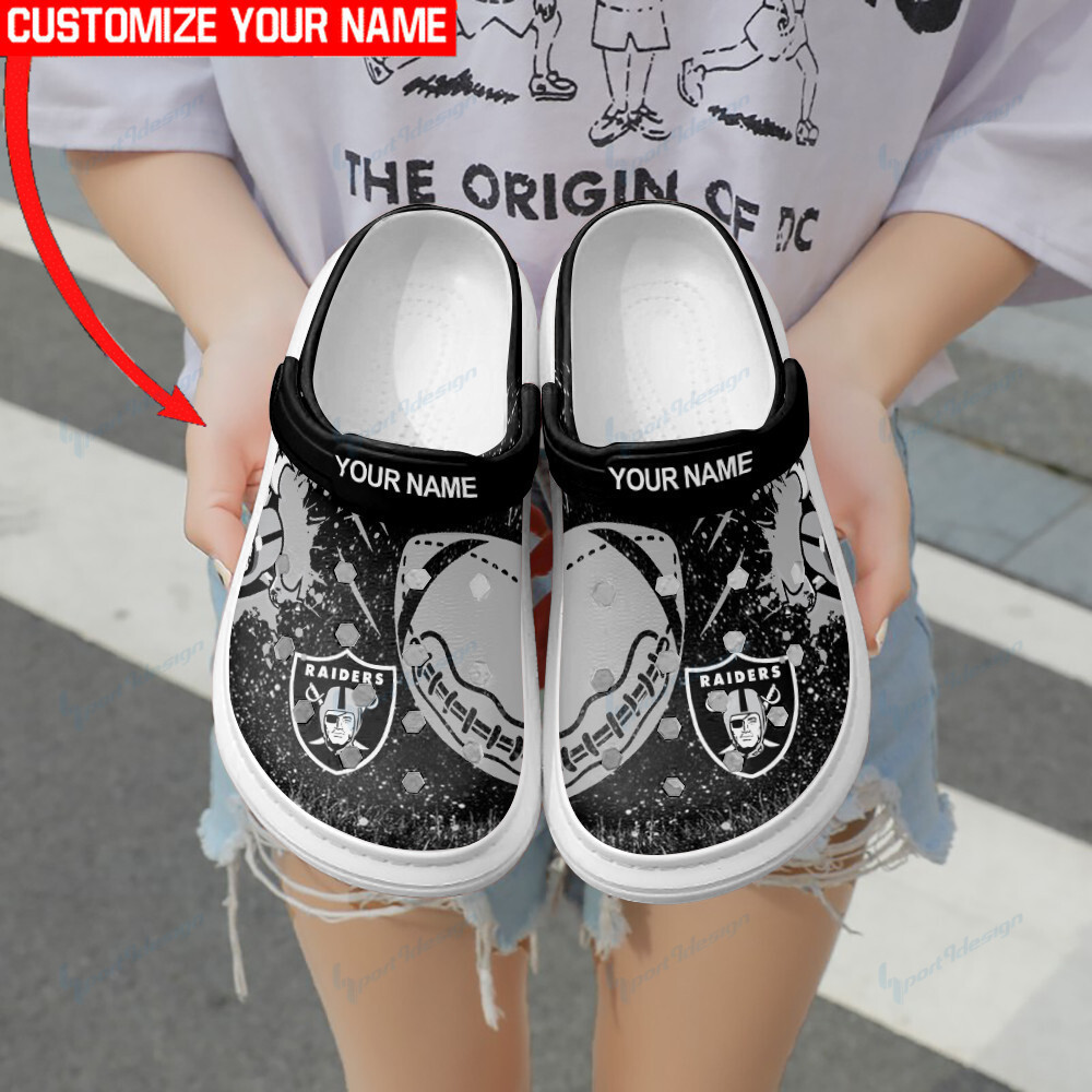 Las Vegas Raiders Personalized Limited Clog BG27