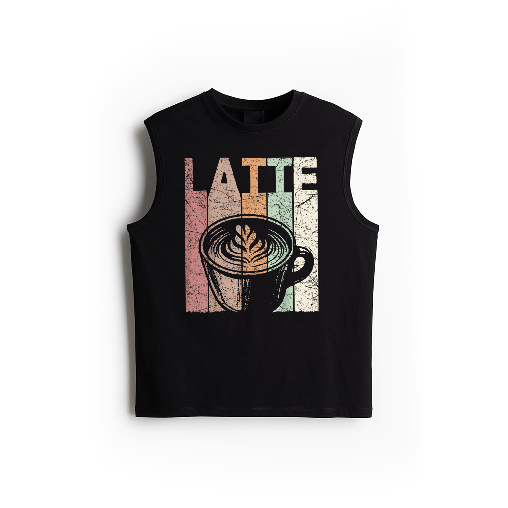 Latte Vintage Latte Coffee Retro Espresso Latte Lover Tank Top