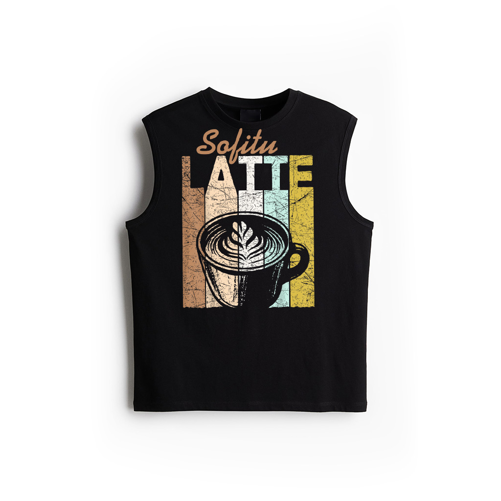 Latte Vintage Latte Coffee Retro Espresso Latte Lover Tank Top