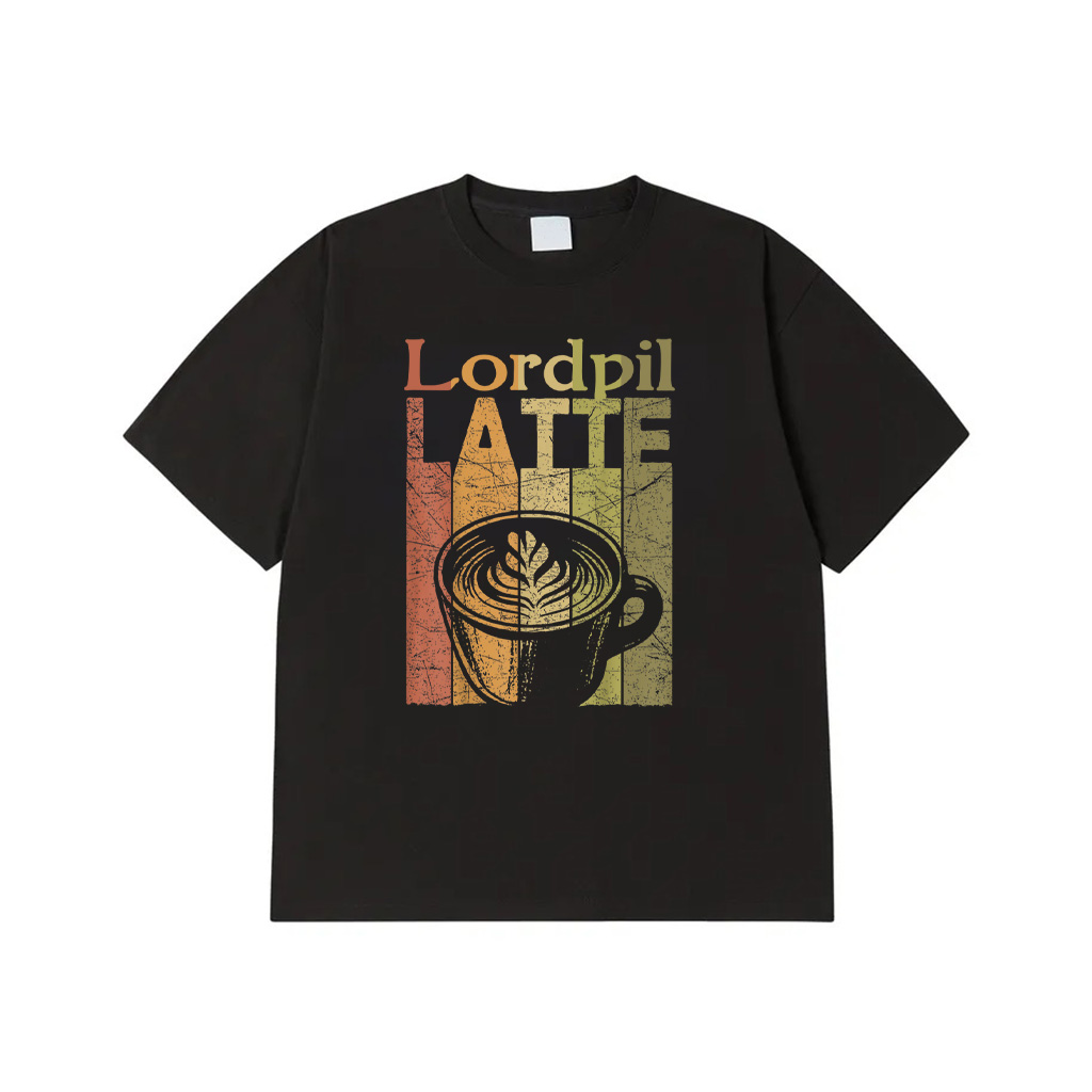 Latte Vintage Latte Coffee Retro Espresso Latte Lover T-Shirt