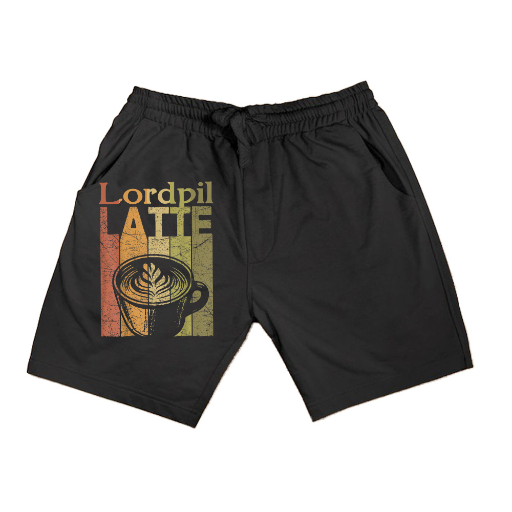 Latte Vintage Latte Coffee Retro Espresso Latte Lover Shorts