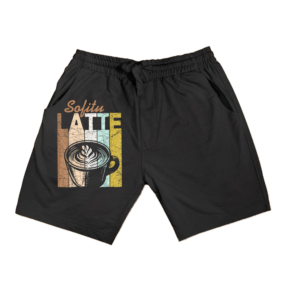 Latte Vintage Latte Coffee Retro Espresso Latte Lover Shorts