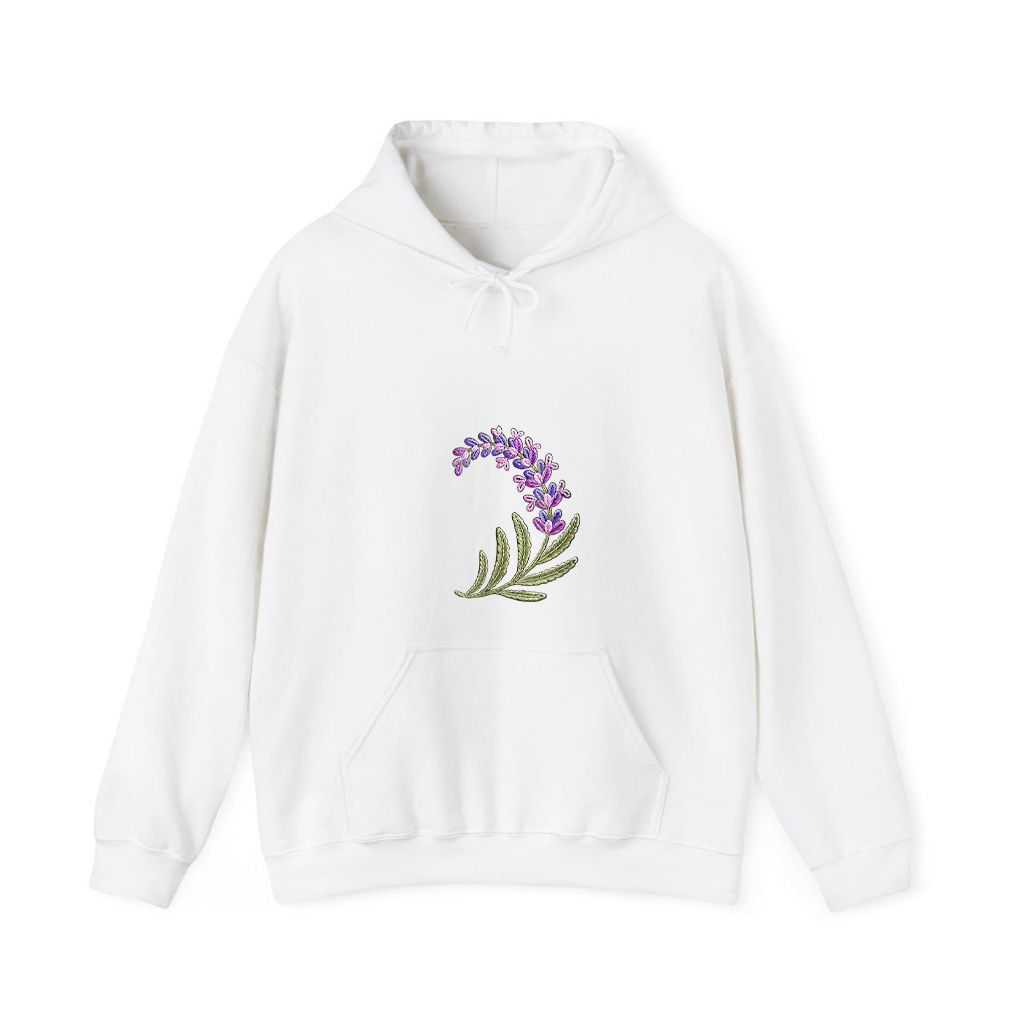 Lavender Flowers Hoodie