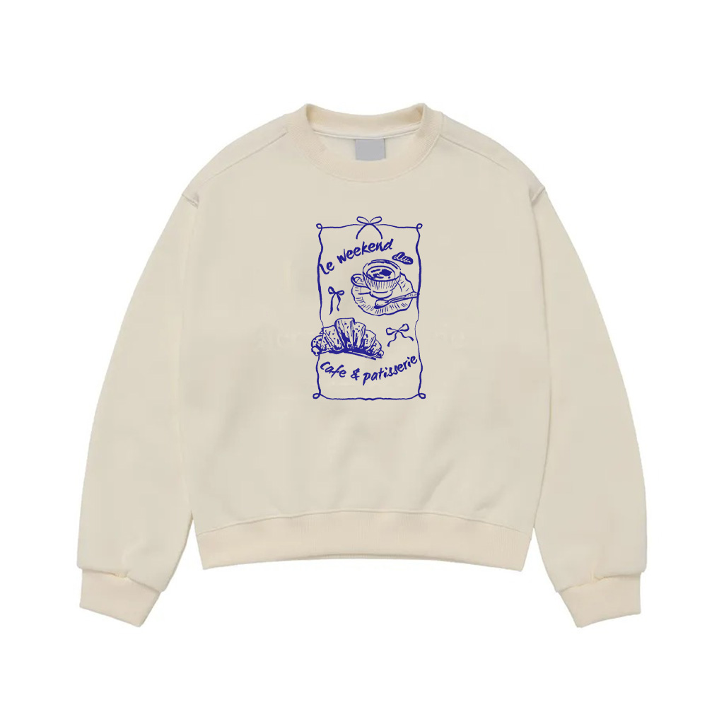 Le Weekend Le Croissant Coffee Sweatshirt