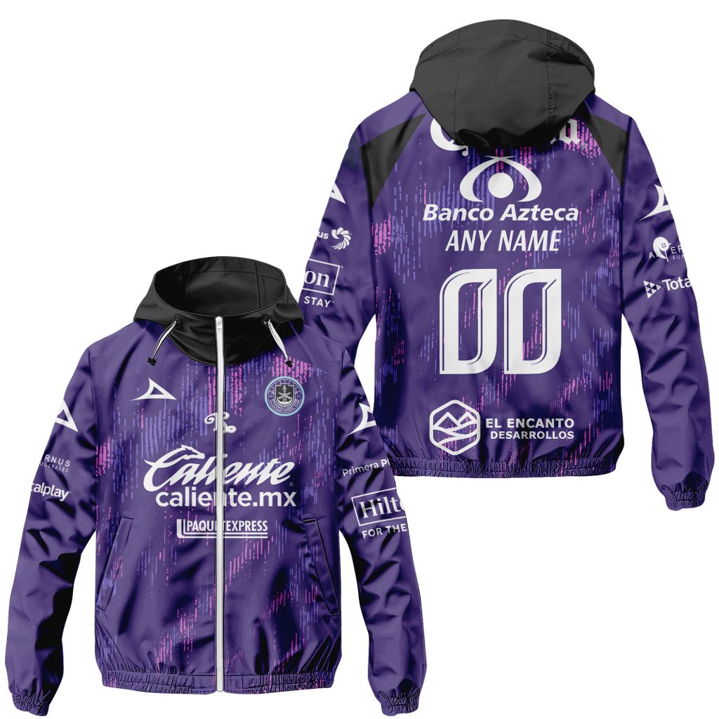 Liga MX Mazatlan FC Personalized Home Winbreaker Outdoor Jacket