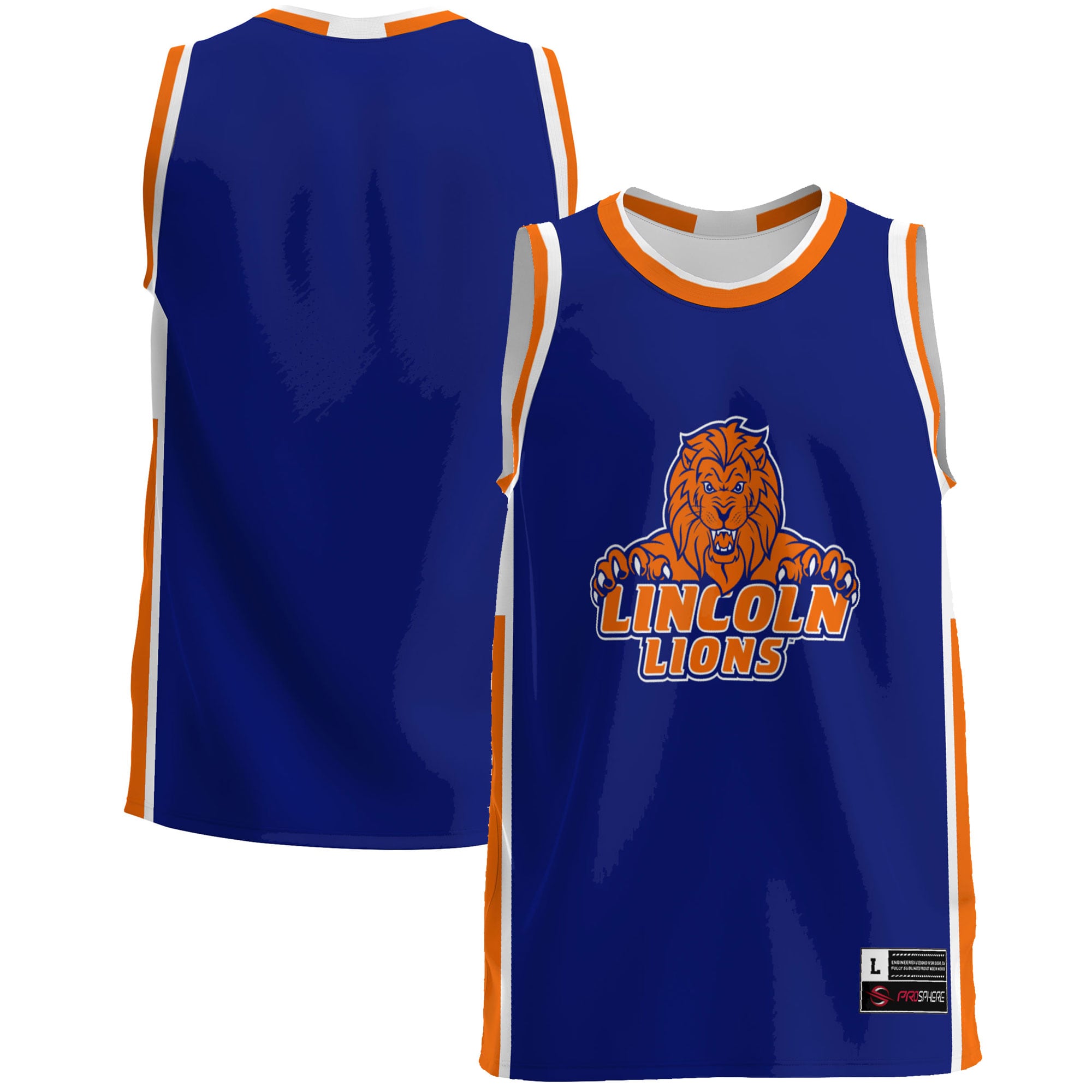 Lincoln Lions Gameday Greats Lightweight Basketball Jersey - Blue