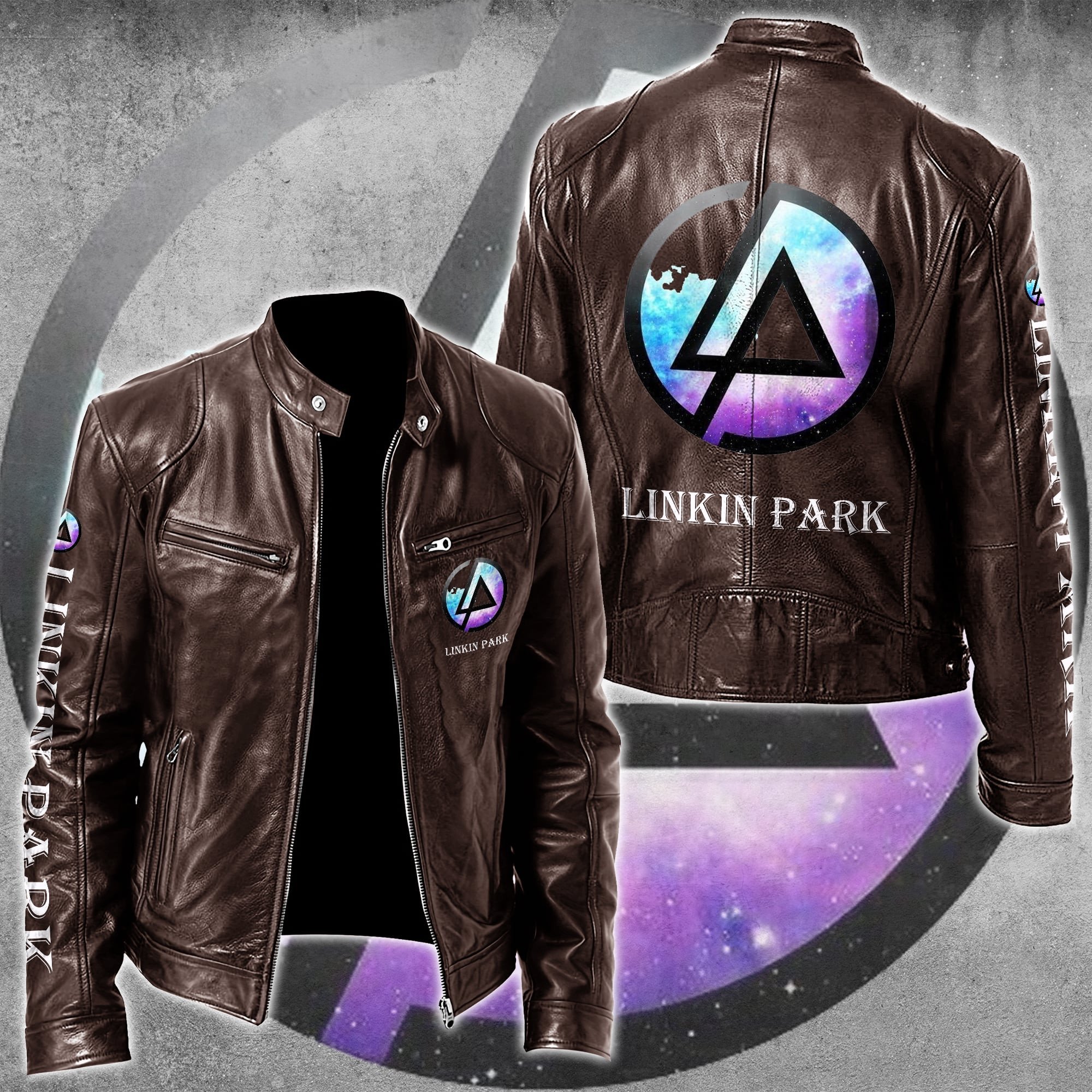 Linkin Park Music Leather Bomber Jacket