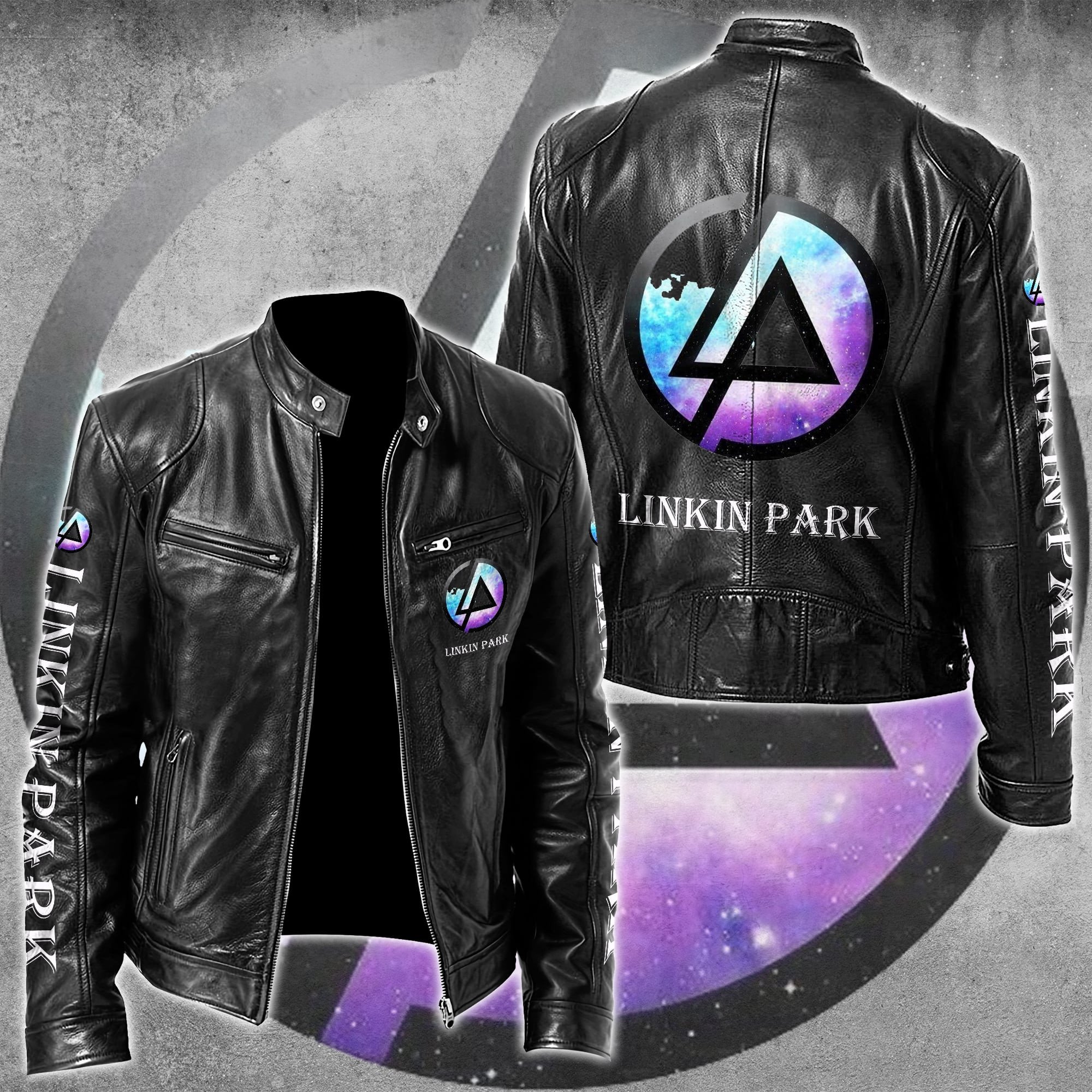 Linkin Park Music Leather Bomber Jacket