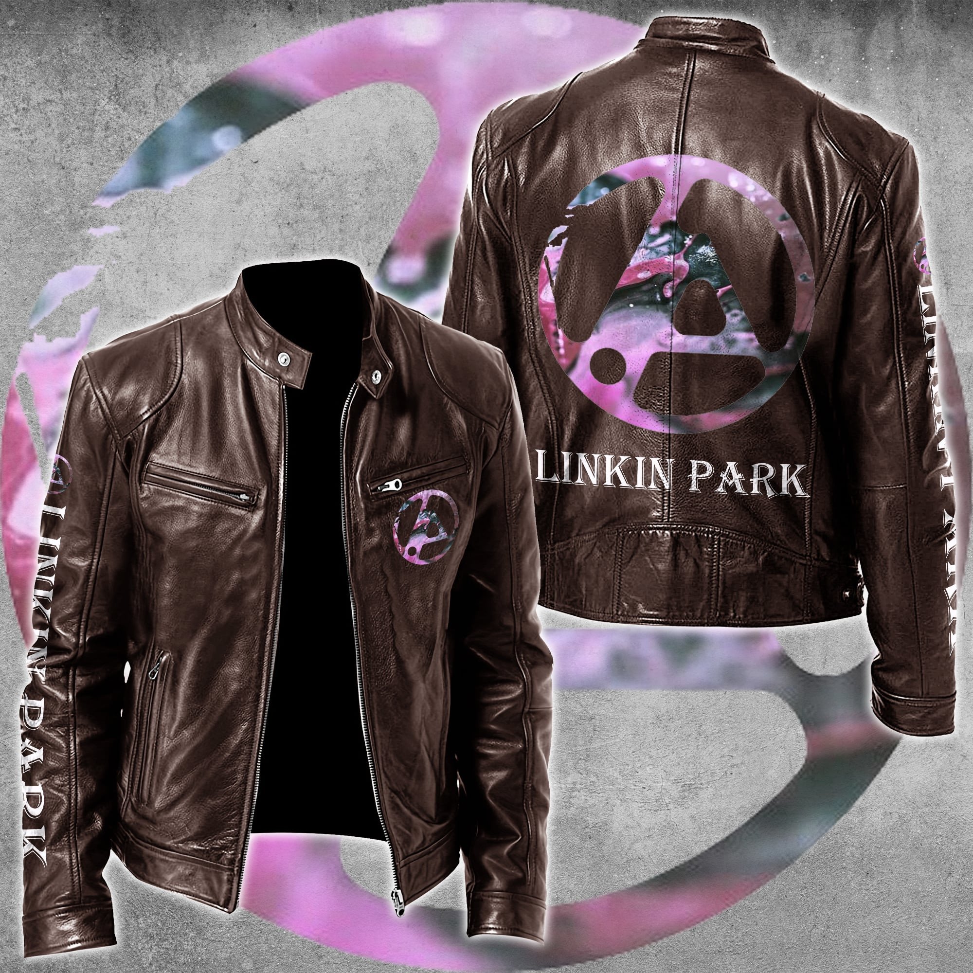 Linkin Park Music Leather Bomber Jacket