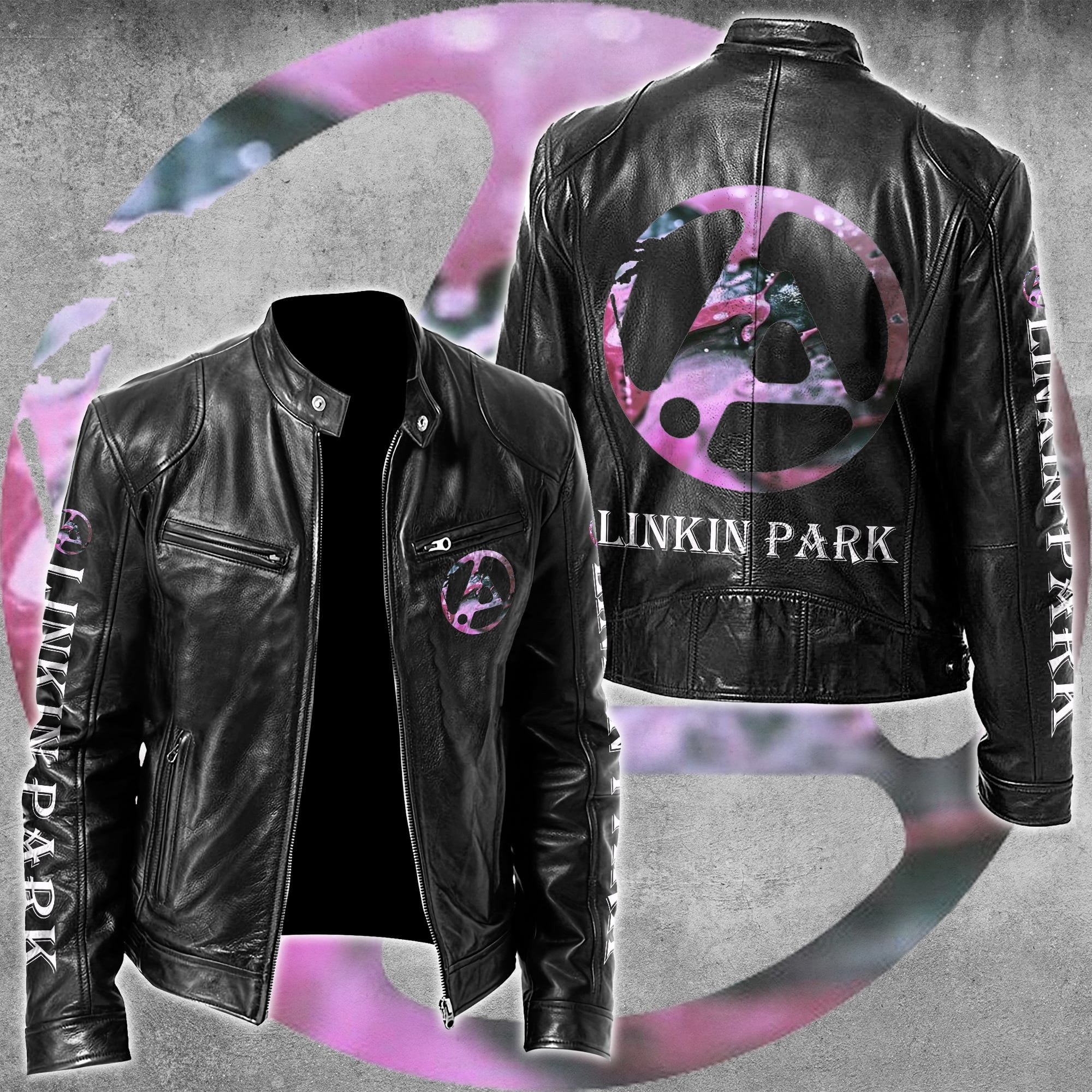 Linkin Park Music Leather Bomber Jacket
