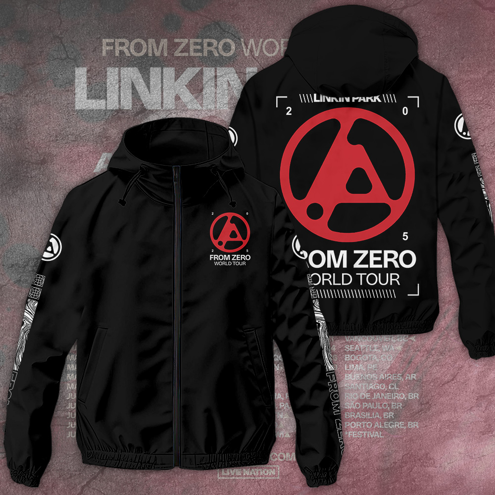 Linkin Park Music Style Windbreaker Jacket For Fans