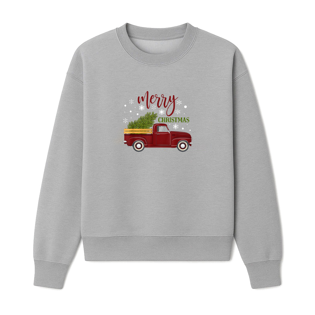 Little Red Christmas Truck Vintage Sweatshirts 06-10-2025