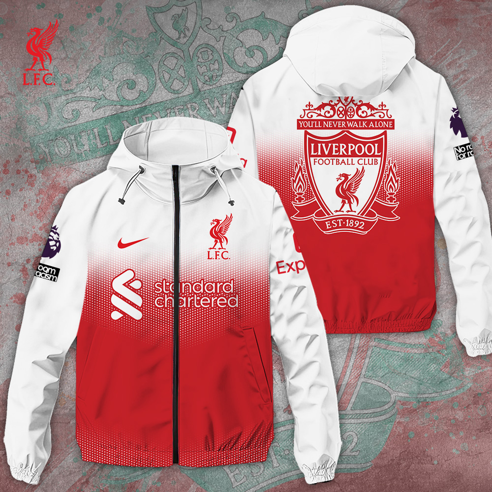 Liverpool EPL Style Windbreaker Jacket For Fans