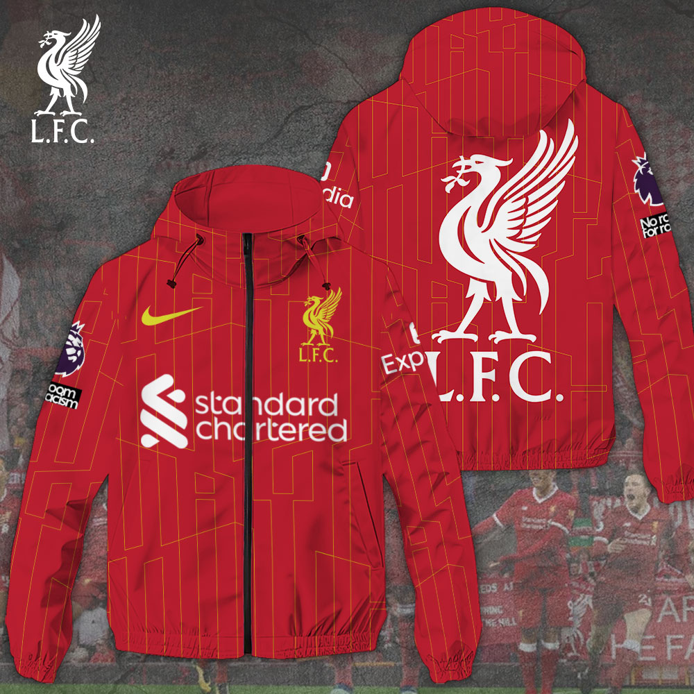 Liverpool EPL Style Windbreaker Jacket For Fans