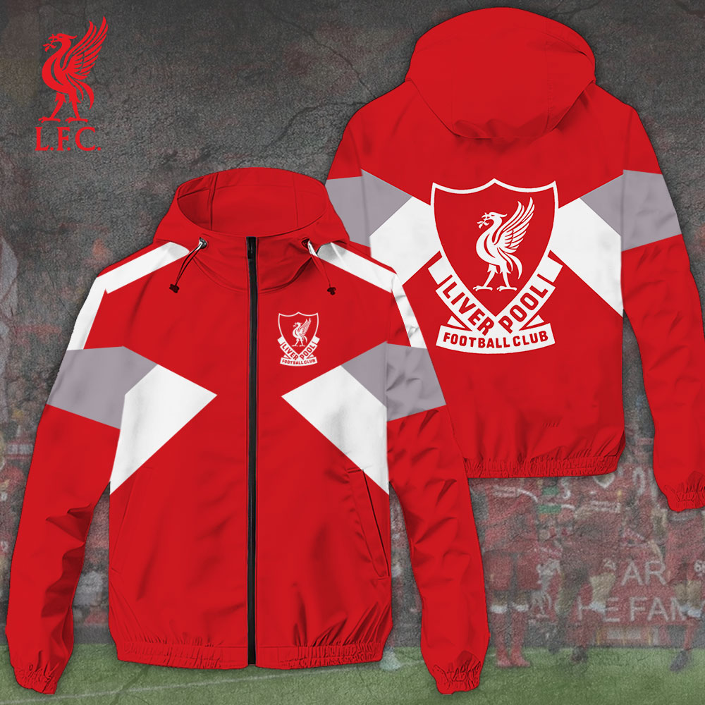 Liverpool EPL Style Windbreaker Jacket For Fans