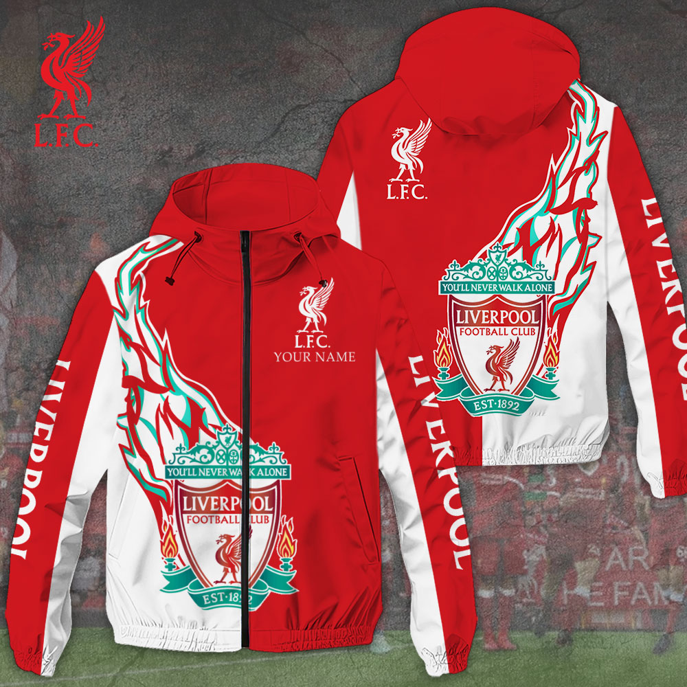 Liverpool EPL Style Windbreaker Jacket For Fans