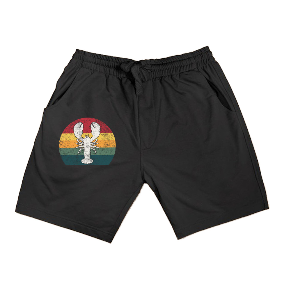 Lobster Vintage Distressed Retro Shorts