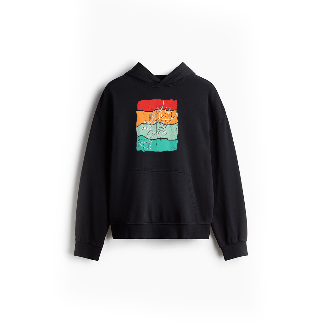 Lobster, Vintage Style Design Hoodie