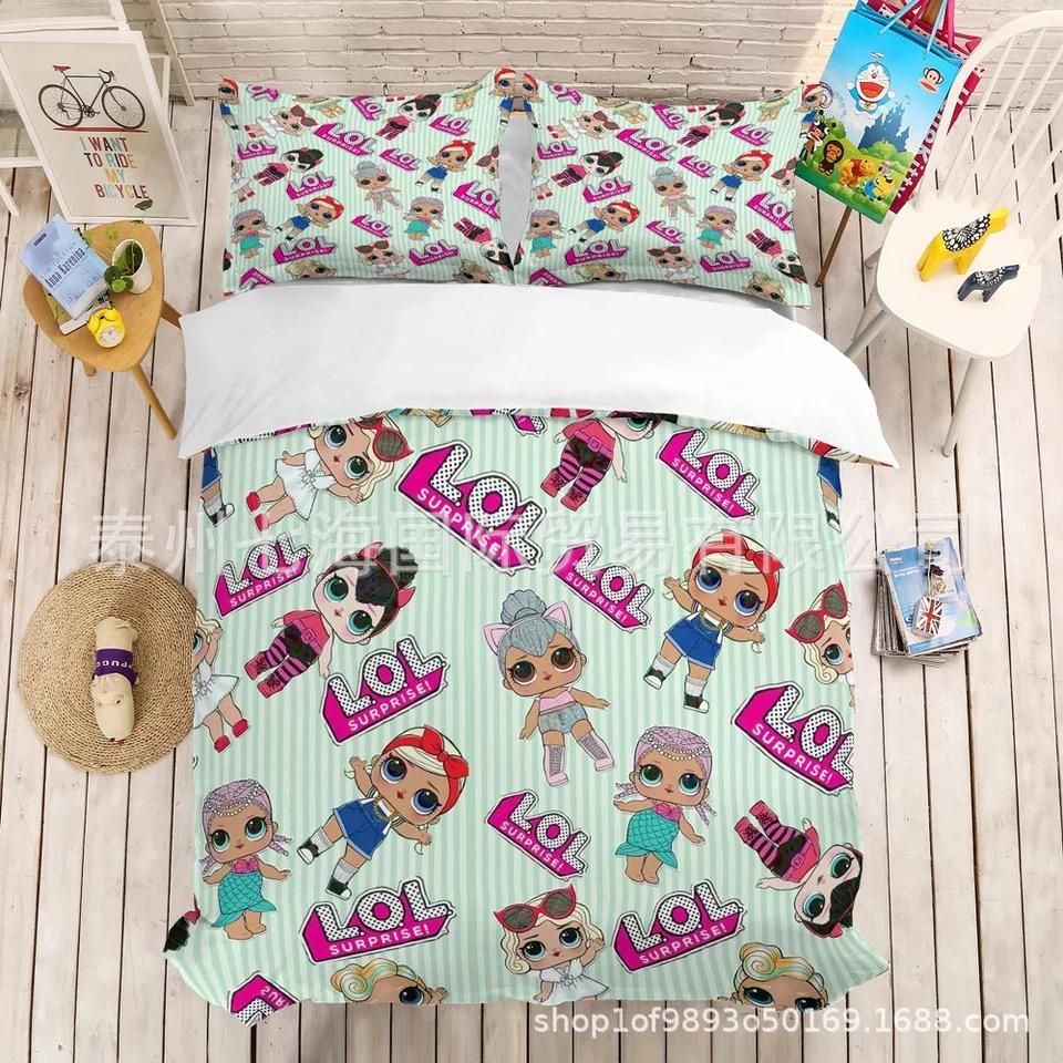 LOL Surprise #7 Duvet Cover Pillowcase Bedding Set Home Decor PH0110