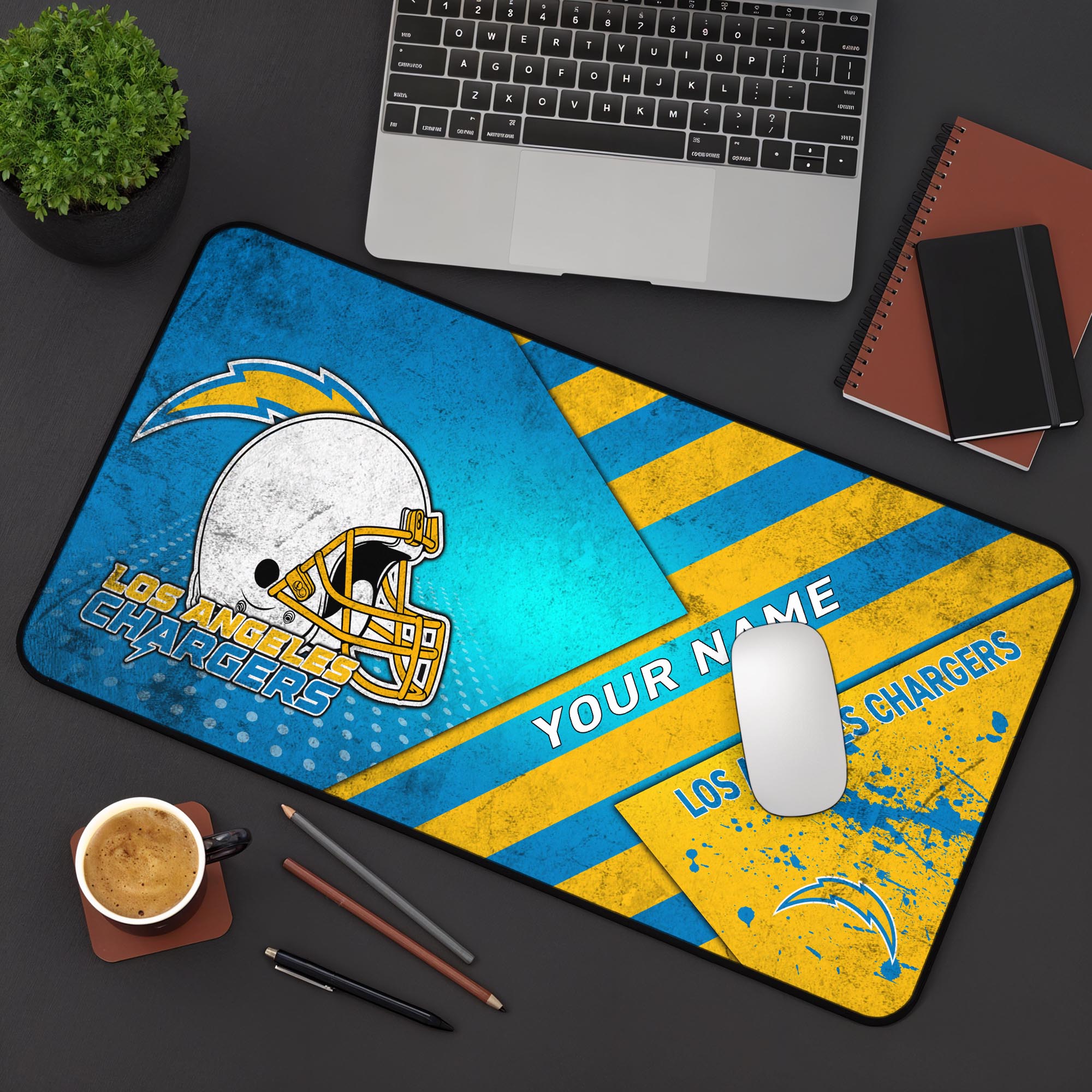 Los Angeles Chargers 2025 Version Mouse Pad Custom Printed, Sport Team Mouse Pad, Sport Gift For Fans