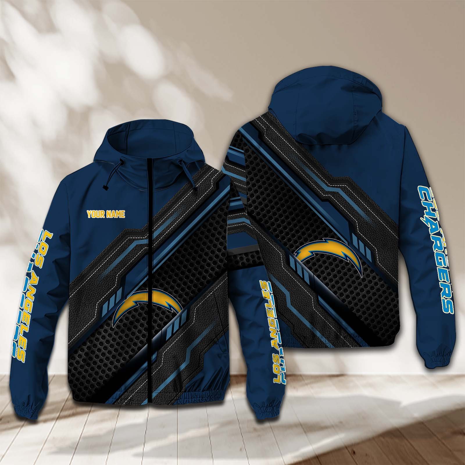 Los Angeles Chargers NFL Personalized Windbreaker Jacket For Fan