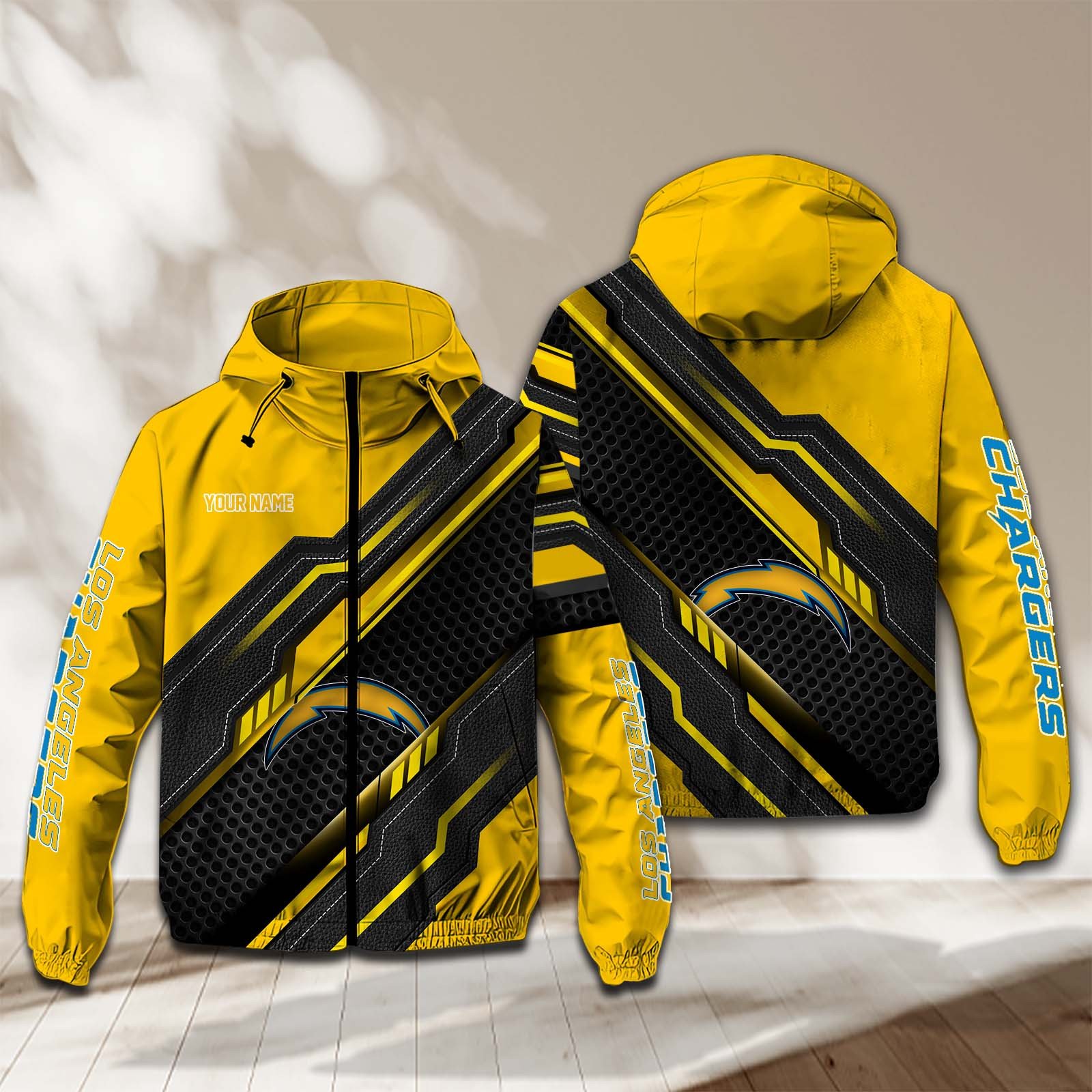 Los Angeles Chargers NFL Personalized Windbreaker Jacket For Fan