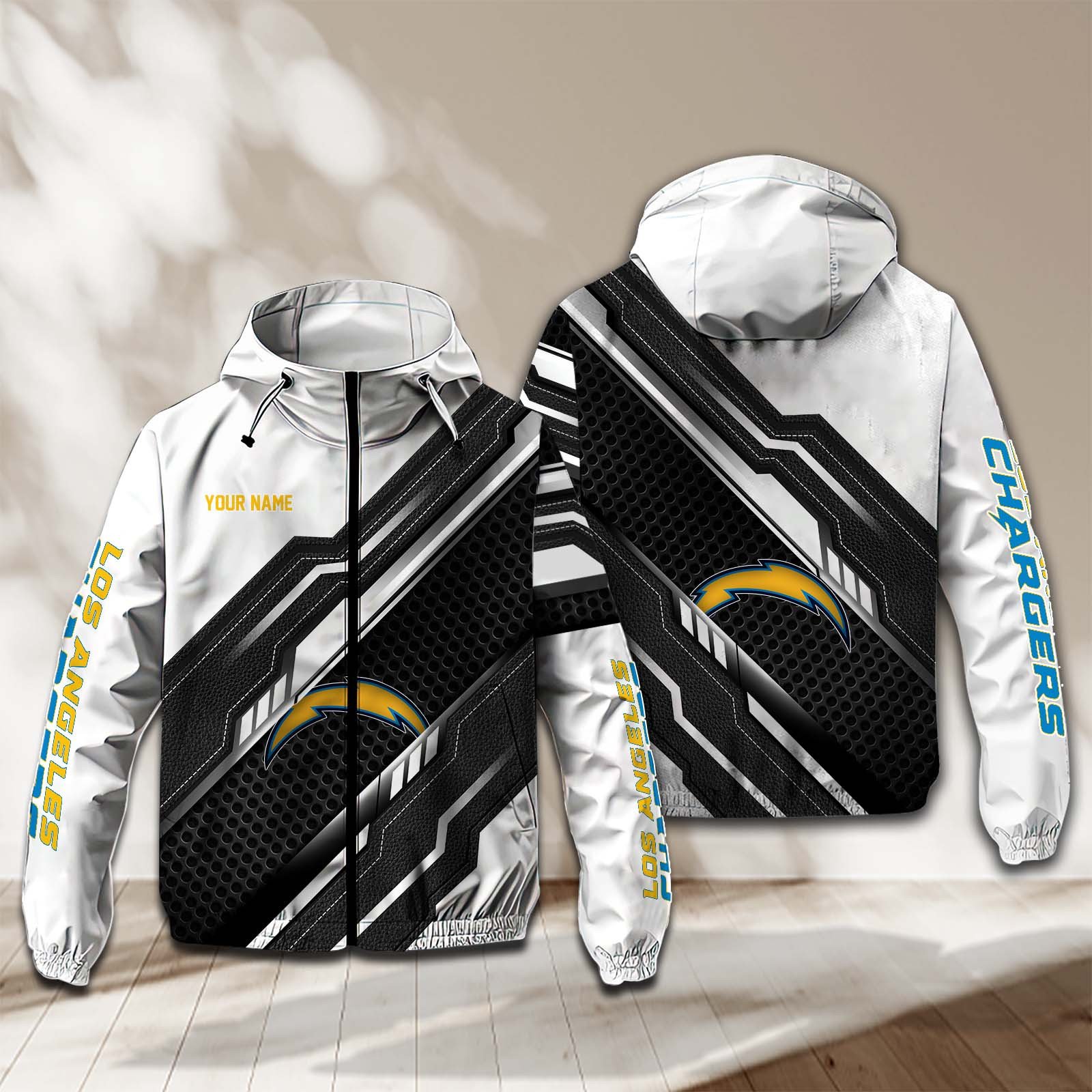 Los Angeles Chargers NFL Personalized Windbreaker Jacket For Fan