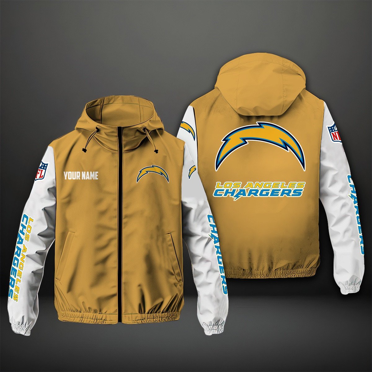 Los Angeles Chargers NFL Personalized Windbreaker Jacket For Fan
