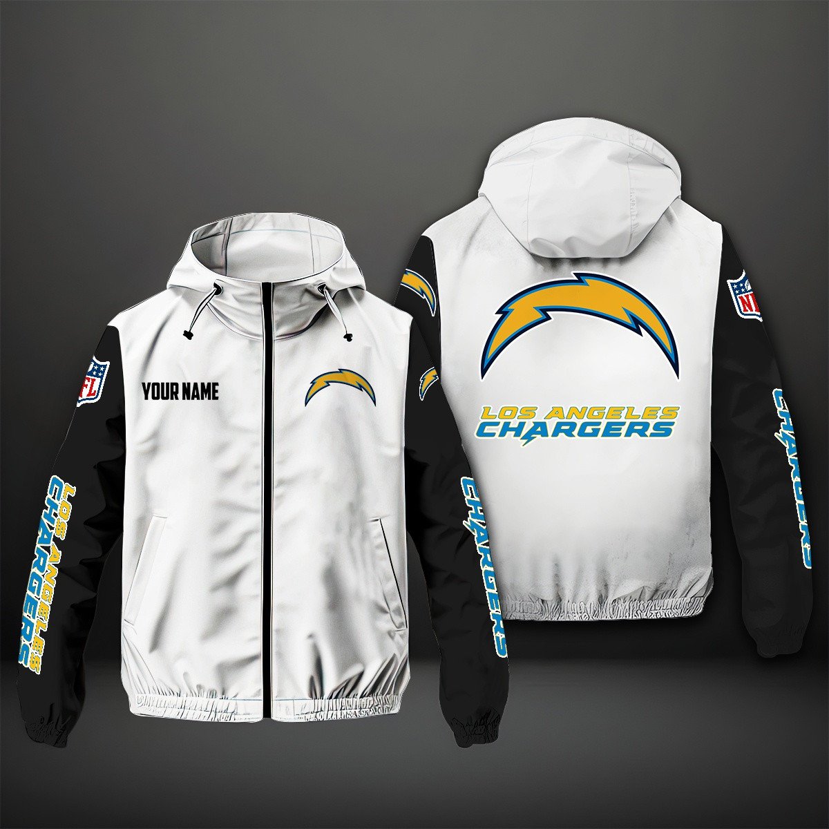 Los Angeles Chargers NFL Personalized Windbreaker Jacket For Fan