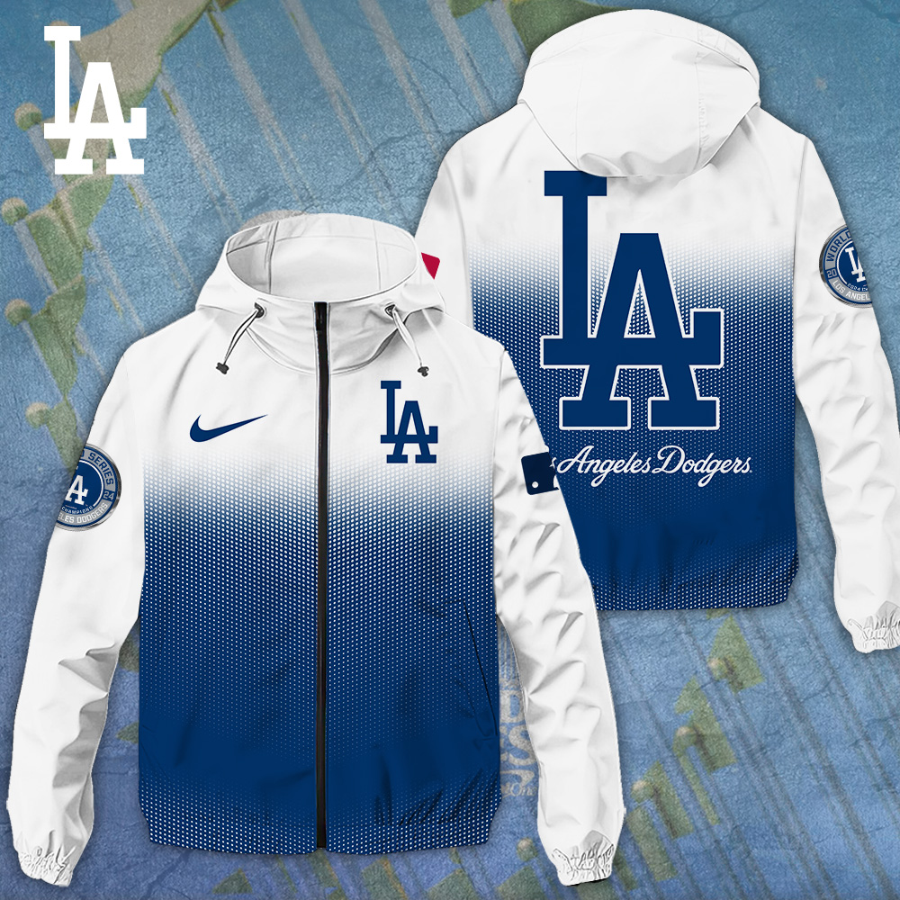 Los Angeles Dodgers MLB Style Windbreaker Jacket For Fans