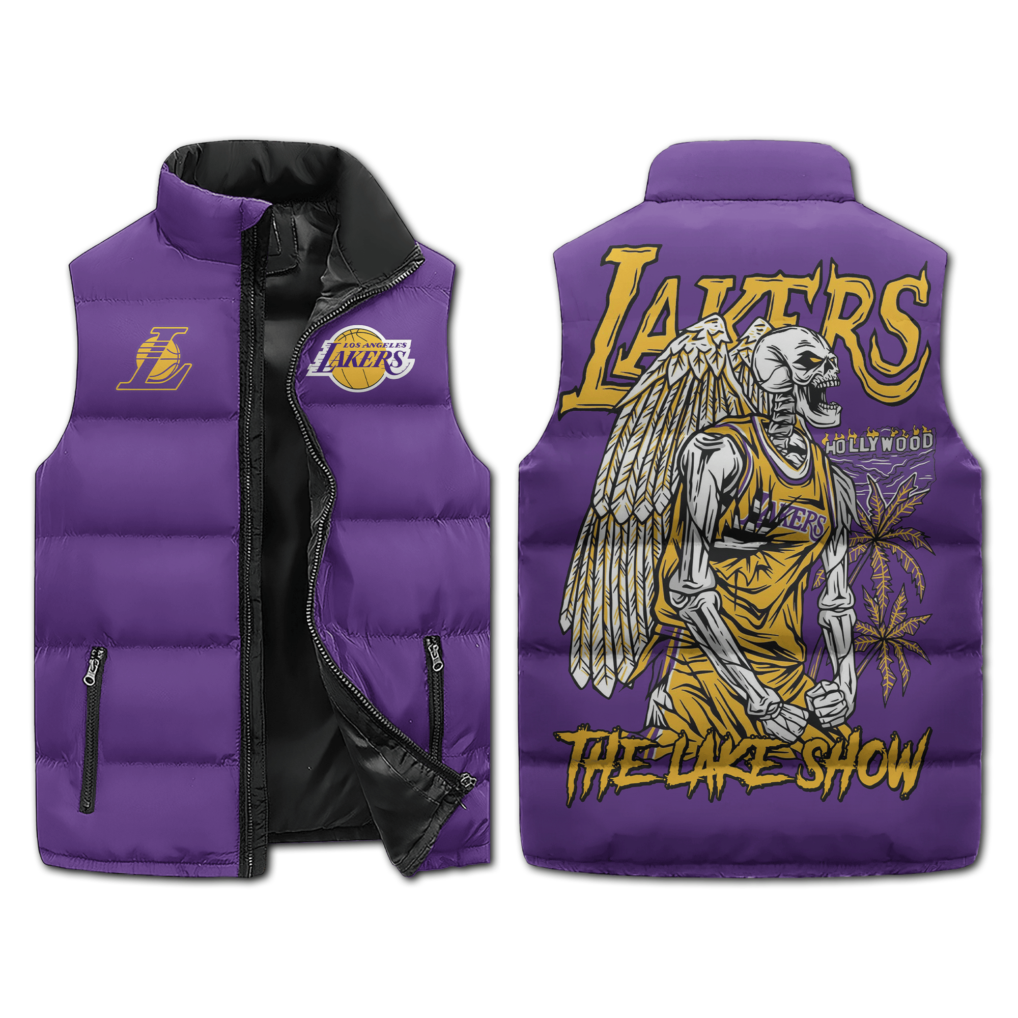 Los Angeles Lakers NBA Sleeveless Puffer Jacket