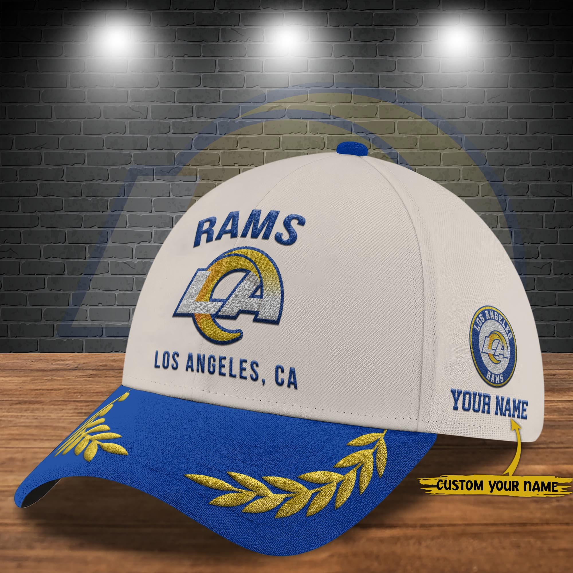 Los Angeles Rams Cap New 2025 Version Custom Your Name, Sport Team Cap, Sport Gift For Fans