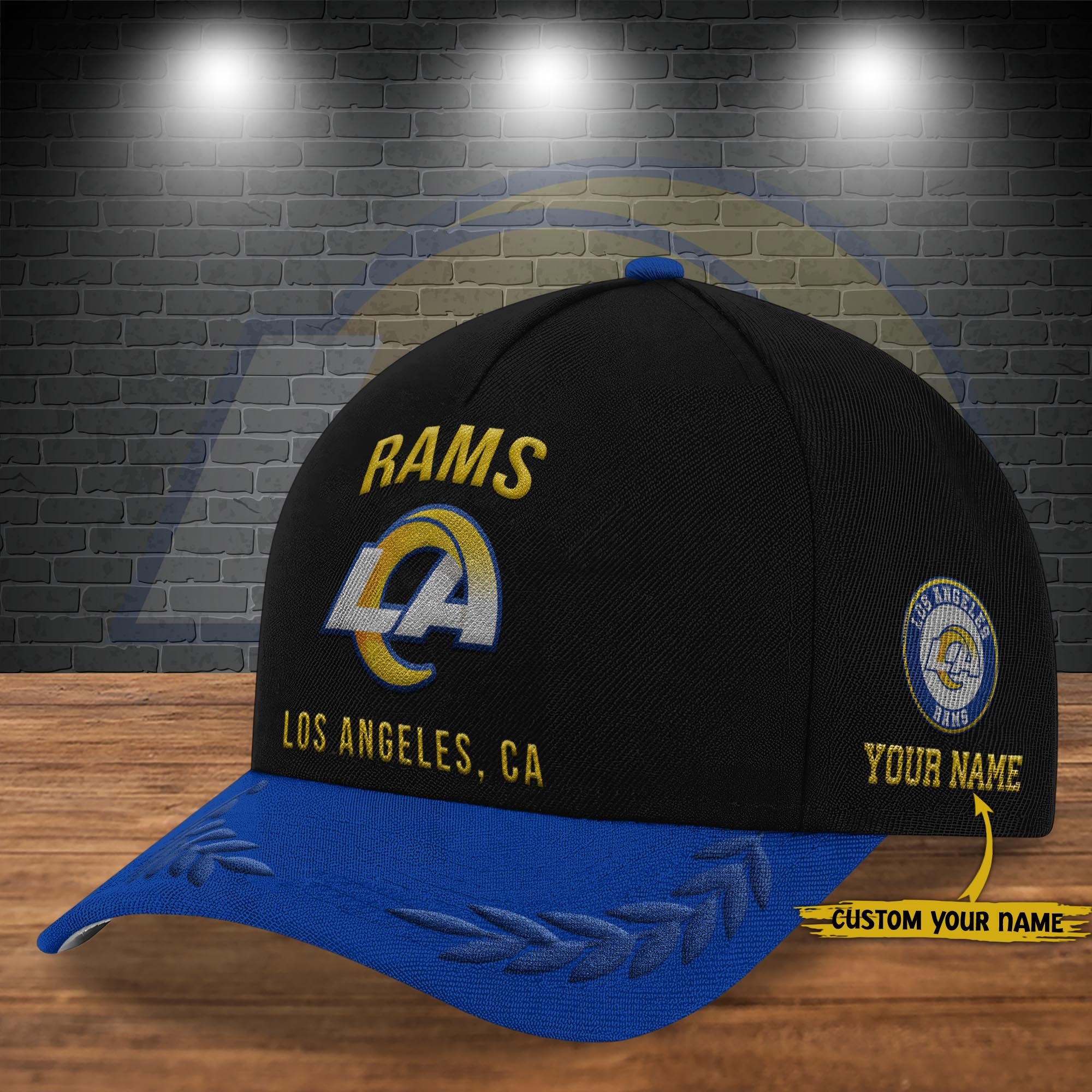 Los Angeles Rams Cap New 2025 Version Custom Your Name, Sport Team Cap, Sport Gift For Fans