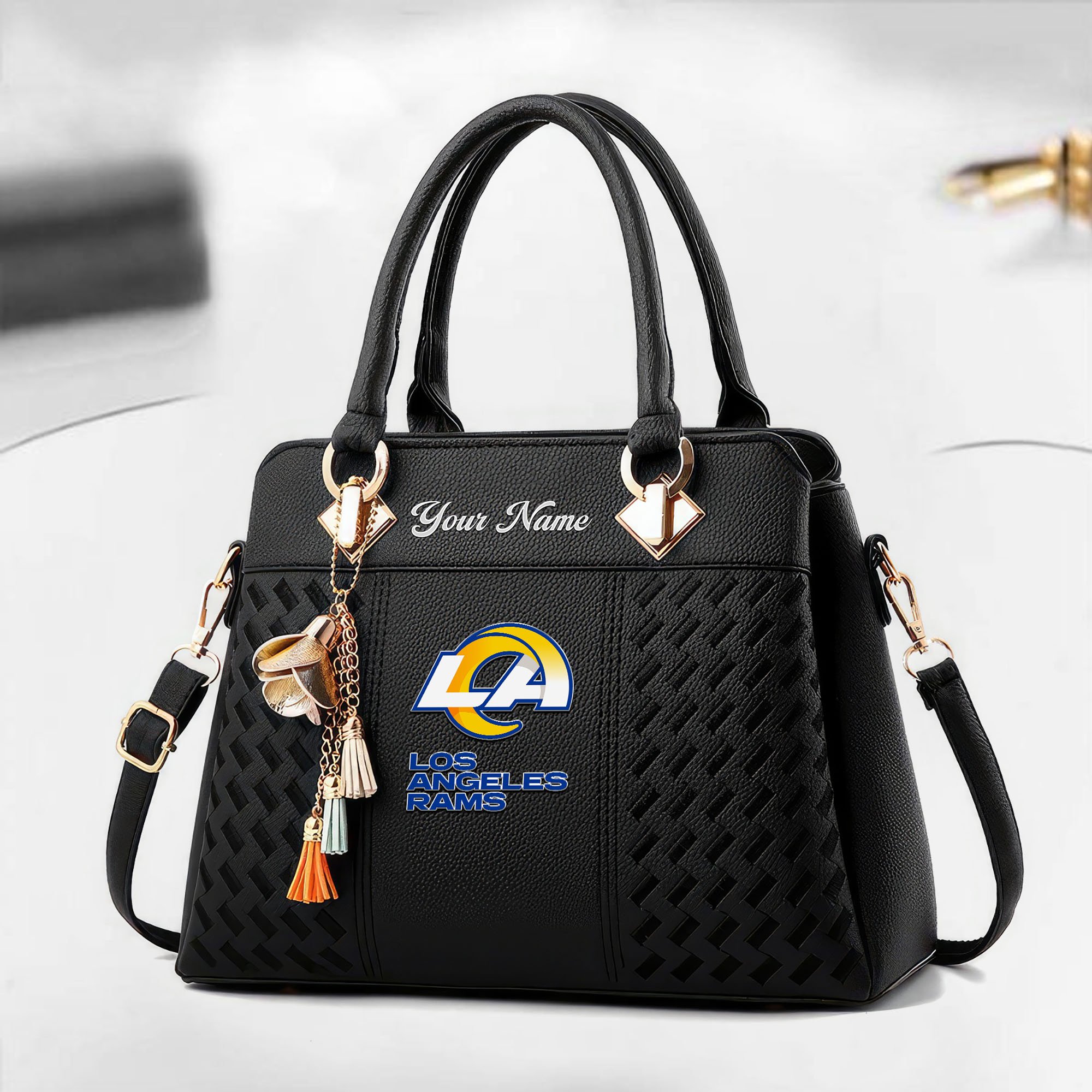 Los Angeles Rams Custom Deluxe Handbag For Women Custom Your Name 2025 Versions, Sport Deluxe Handbag