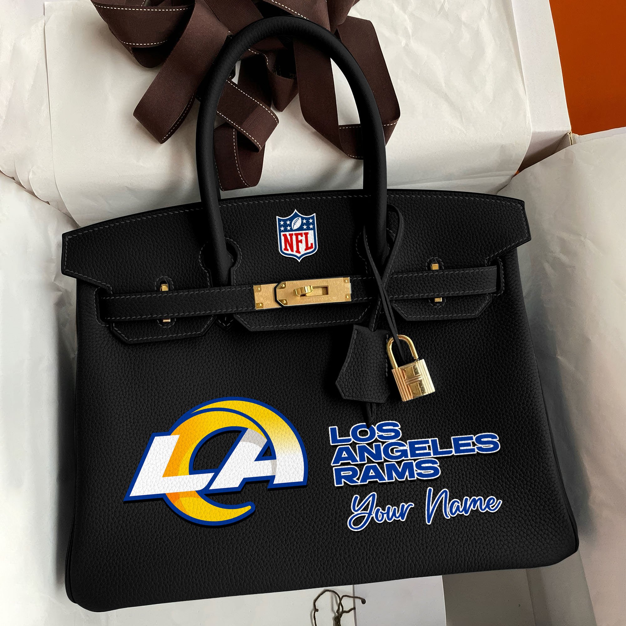 Los Angeles Rams Deluxe Handbag For Women Custom Your Name 2025 Versions, Sport Deluxe Handbag